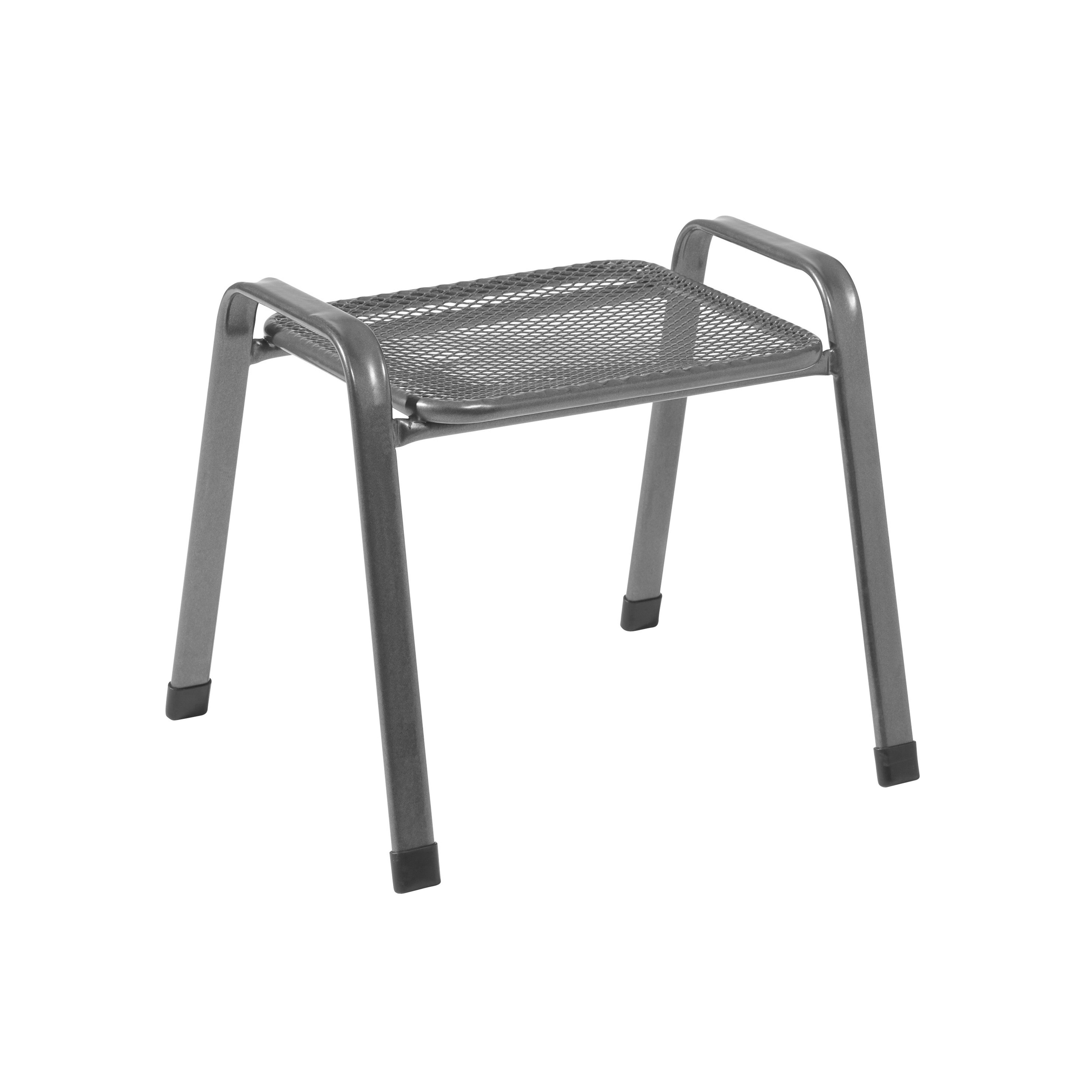 Greemotion Gartenlounge-Hocker Stapelhocker Stahlhocker Gartenhocker Sitzgelegenheit (1 St., stapelbarer Hocker - Serie Toulouse), für Indoor- und Outdoor geeignet