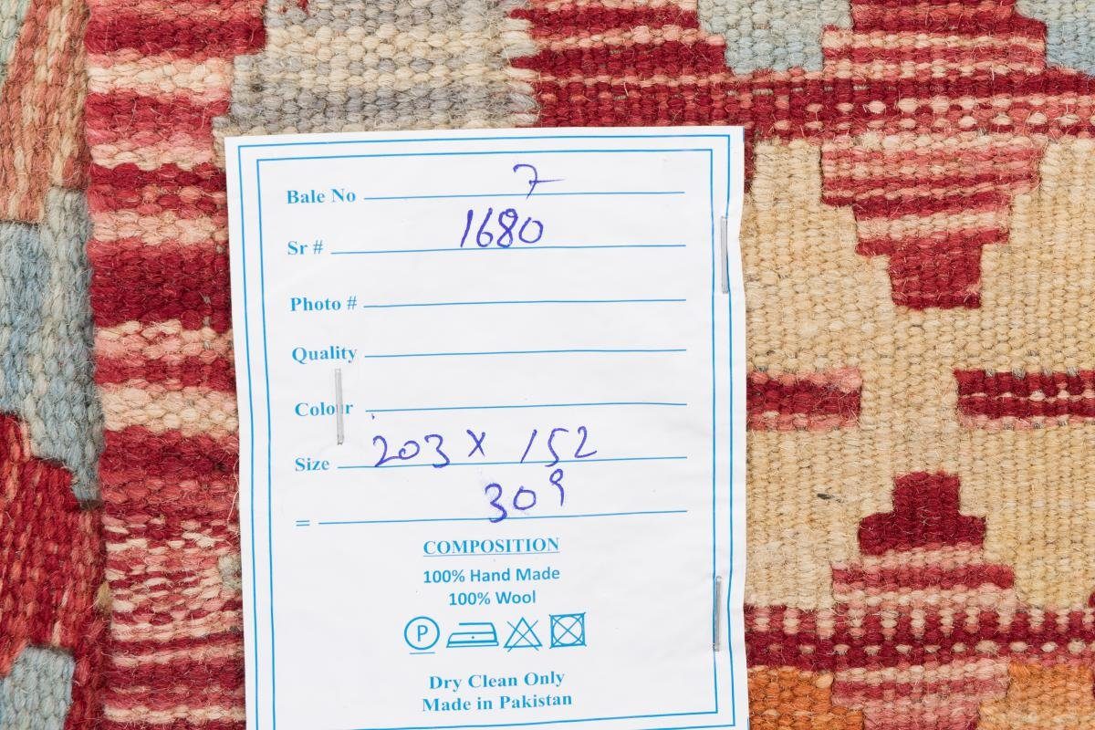 Orientteppich Kelim Afghan 152x203 Handgewebter rechteckig, mm 3 Nain Höhe: Trading, Orientteppich