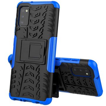 CoolGadget Handyhülle Blau als 2in1 Schutz Cover Set für das Samsung Galaxy A13 5G / A04s 6,5 Zoll, 2x Glas Display Schutz Folie + 1x Case Hülle für Galaxy A13 5G A04s