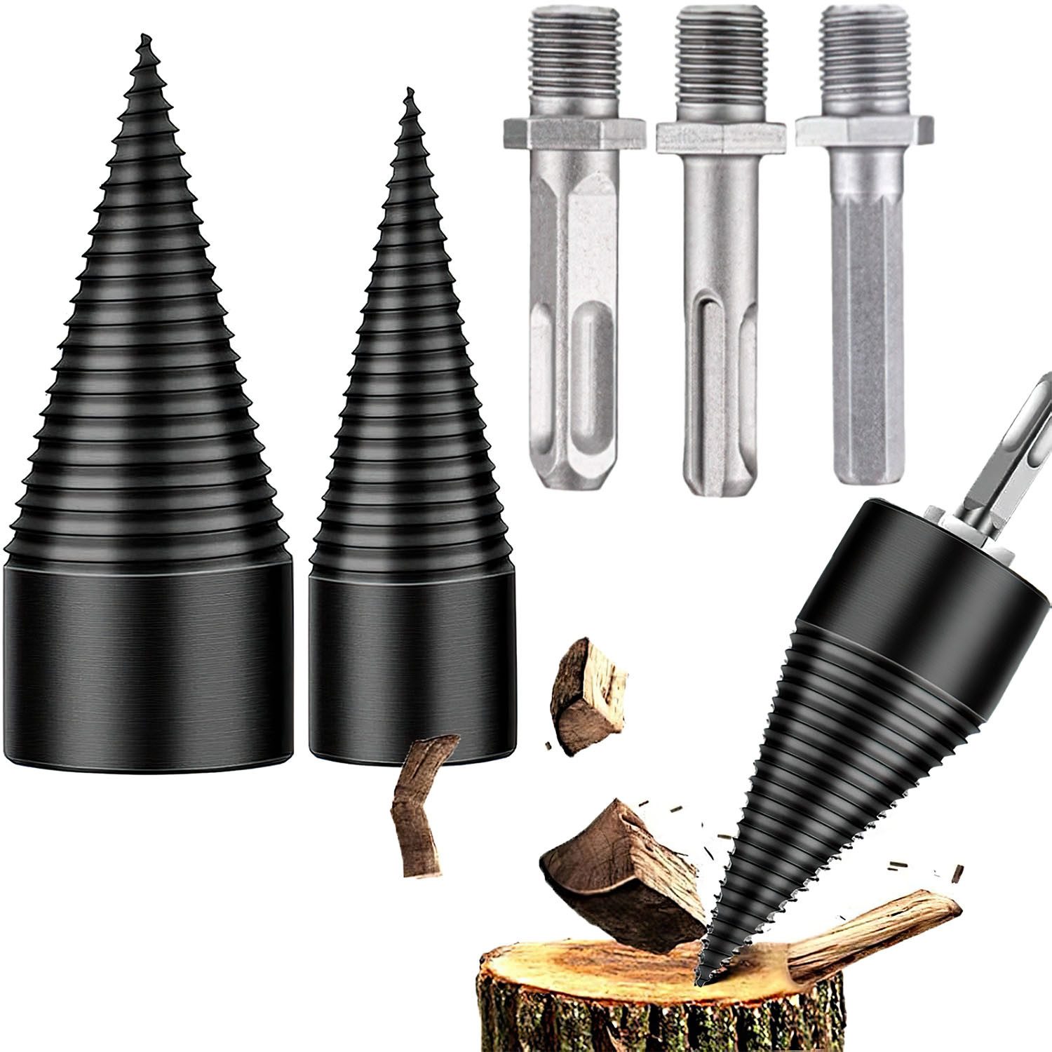 HEYHIPPO Holzspalter Holzspaltbohrer,6-teiliges Holzspalter-Bohrerset für H günstig online kaufen