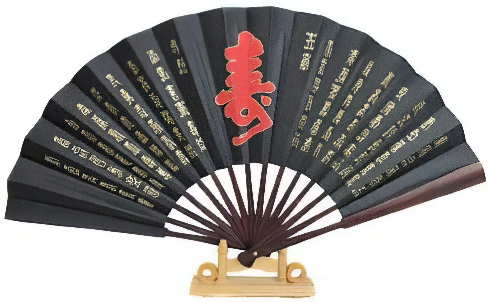 Yudu Handfächer Fengshui Fächer Handfächer Fächer Asia Motive Schriftzeichen