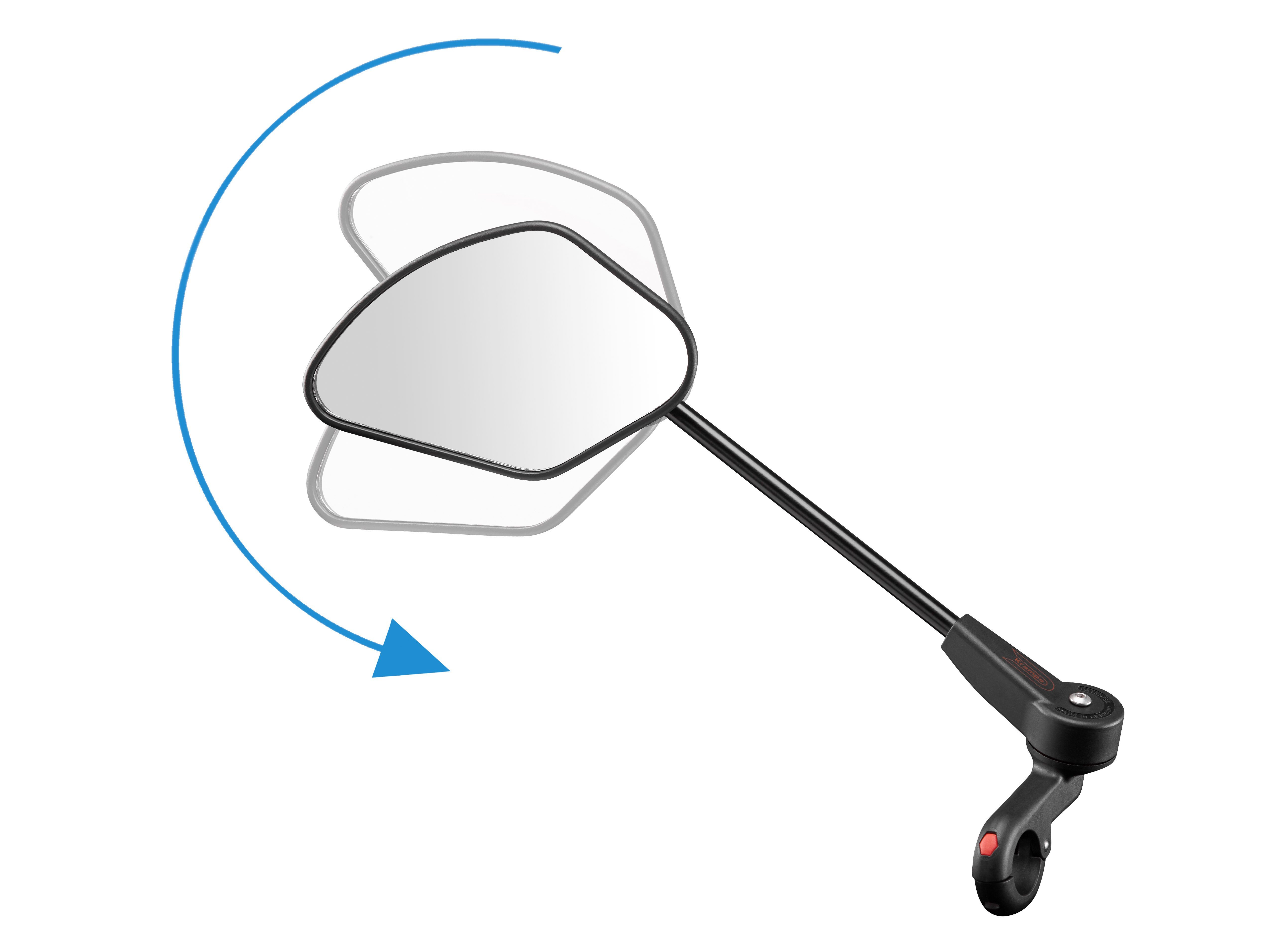 WEICON Fahrradspiegel Krampe Fahrradspiegel KF Sport Typ A mittlere Ausseklemmung