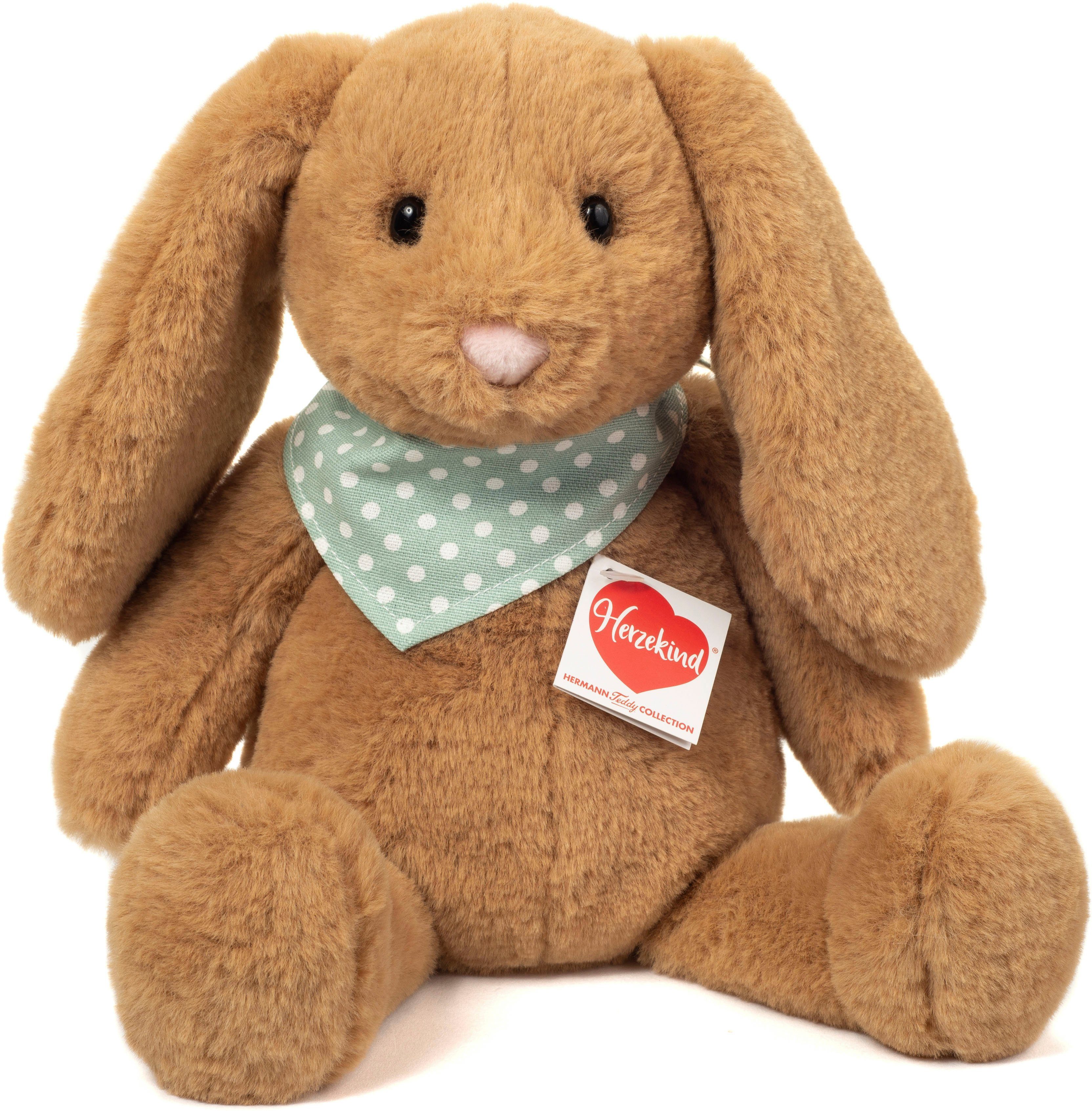 Teddy Hermann® Kuscheltier Herzekind, Häschen Milou 32 cm, braun