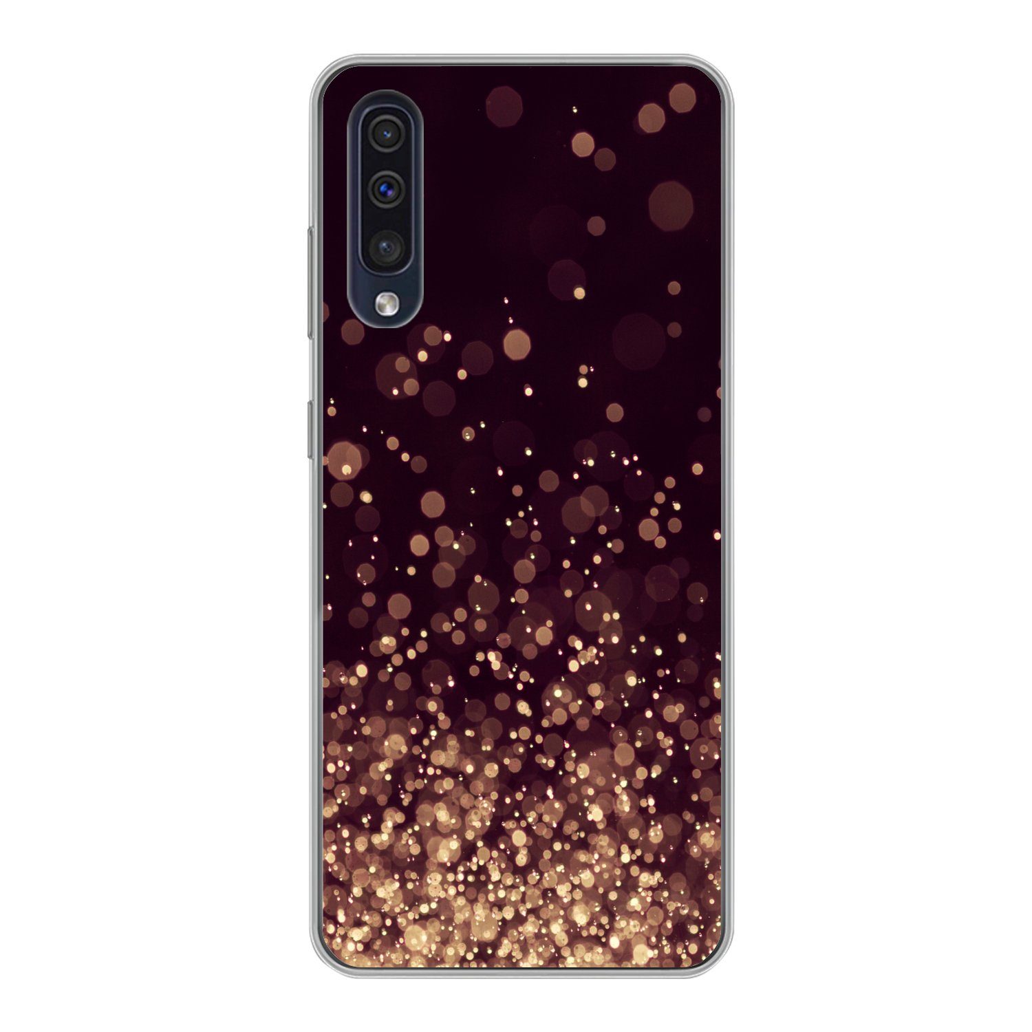 MuchoWow Handyhülle für Samsung Galaxy A30s Abstrakt - Glitzer - Licht - Design, Smartphone-Bumper, Print, Handy Schutzhülle Dünn