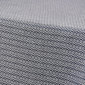 SCHÖNER LEBEN. Tischdecke Linen & More Tischdecke Summer Wave gemustert geom. blau weiß 140x250c, Kuvertsaum