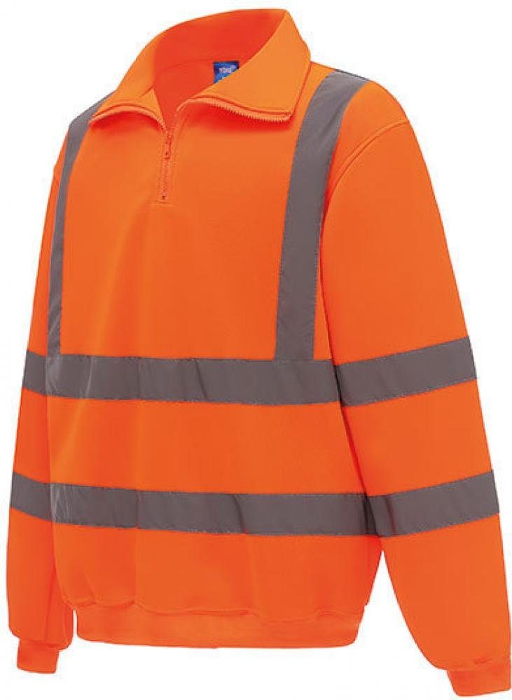 YOKO Sweatshirt Hi Vis 1/4 Zip Sweatshirt - EN ISO 20471:2013 Klasse 3