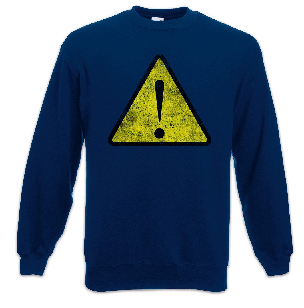 Sweatshirt Warning Sign I Sweatshirt Symbol Logo Insignia USA Zeichen Caution