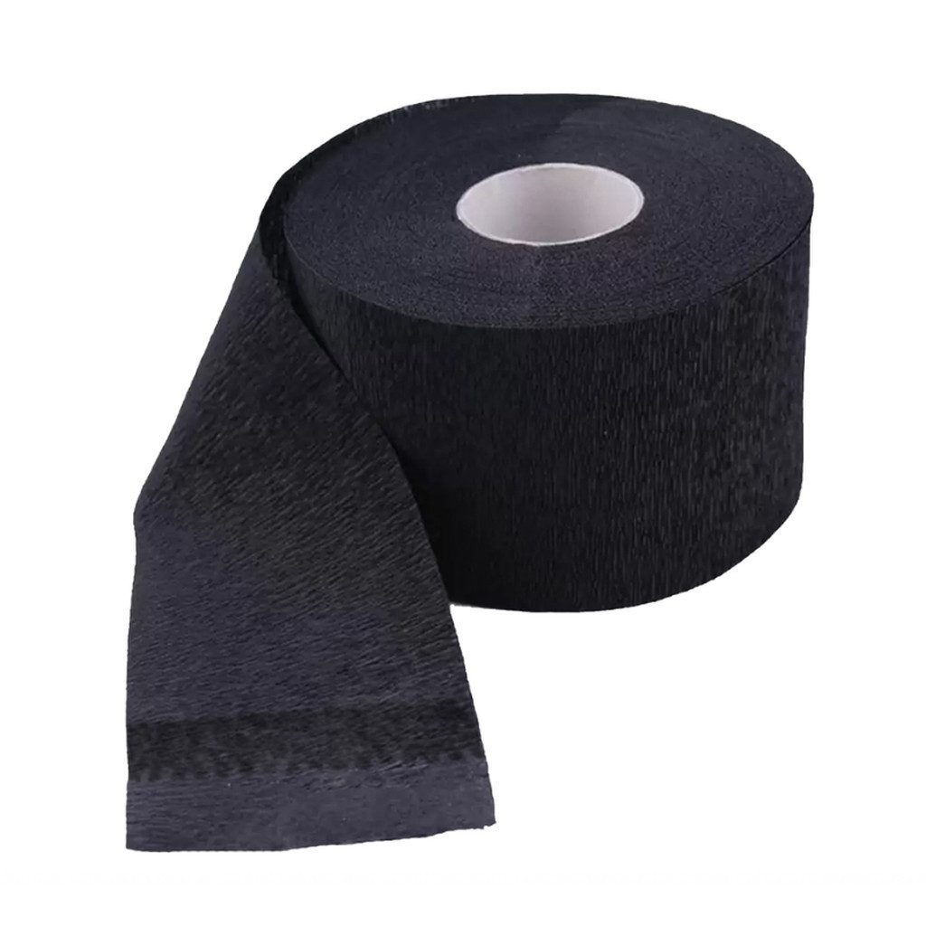 L3VEL3™ Distribution and Corporate Kittelschürze L3VEL3 – Barber Neck Strip – Friseurkragen Schwarz, 500 Stück, (Set, 500-tlg., 500 Stück auf 5 Rollen mit jeweils 100 Stück), Einweg-Halsstreifen, elastisch, strapazierfähig und hygienisch.