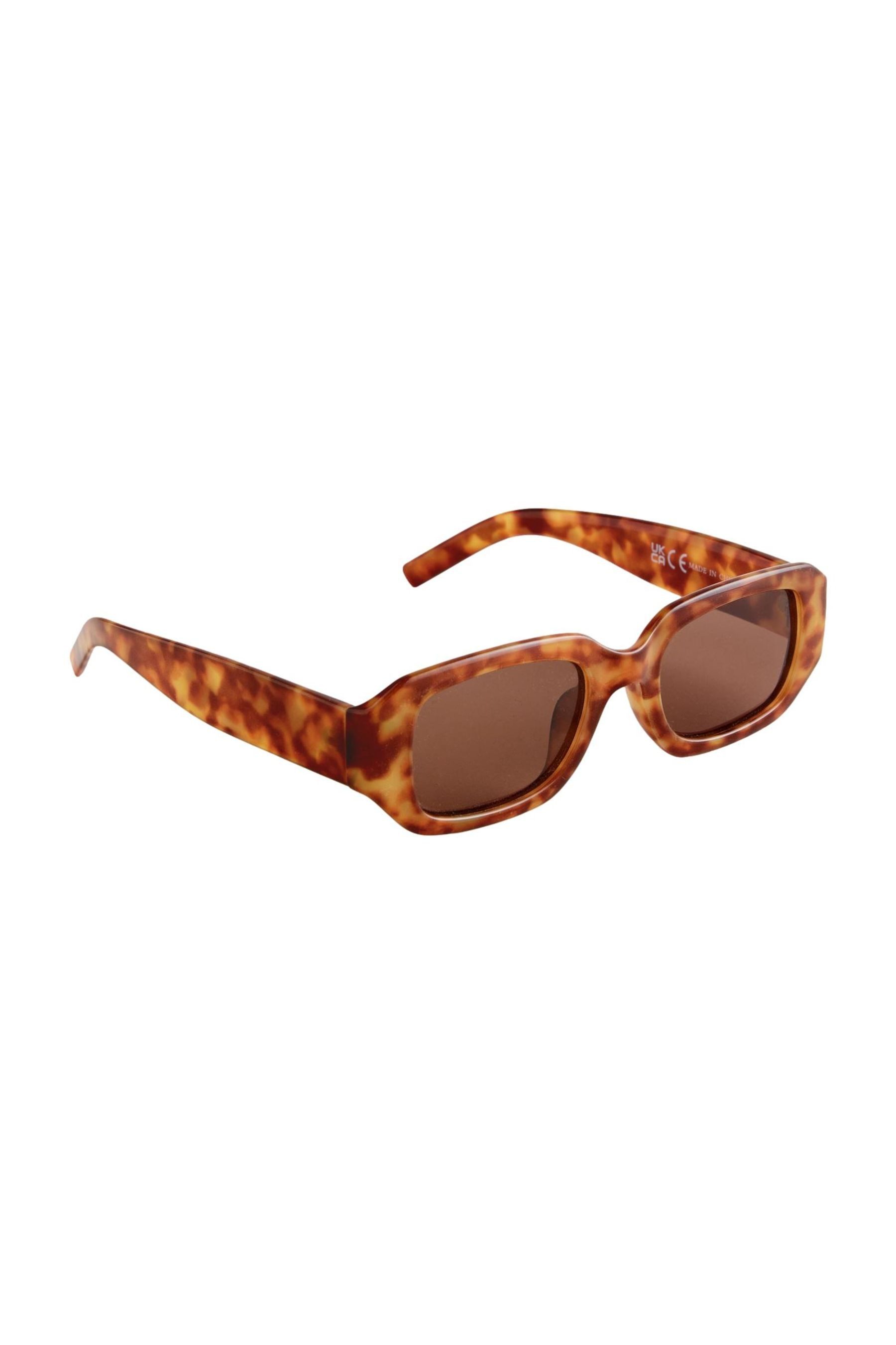 Sonnenbrille Eckige Sonnenbrille aus Azetat