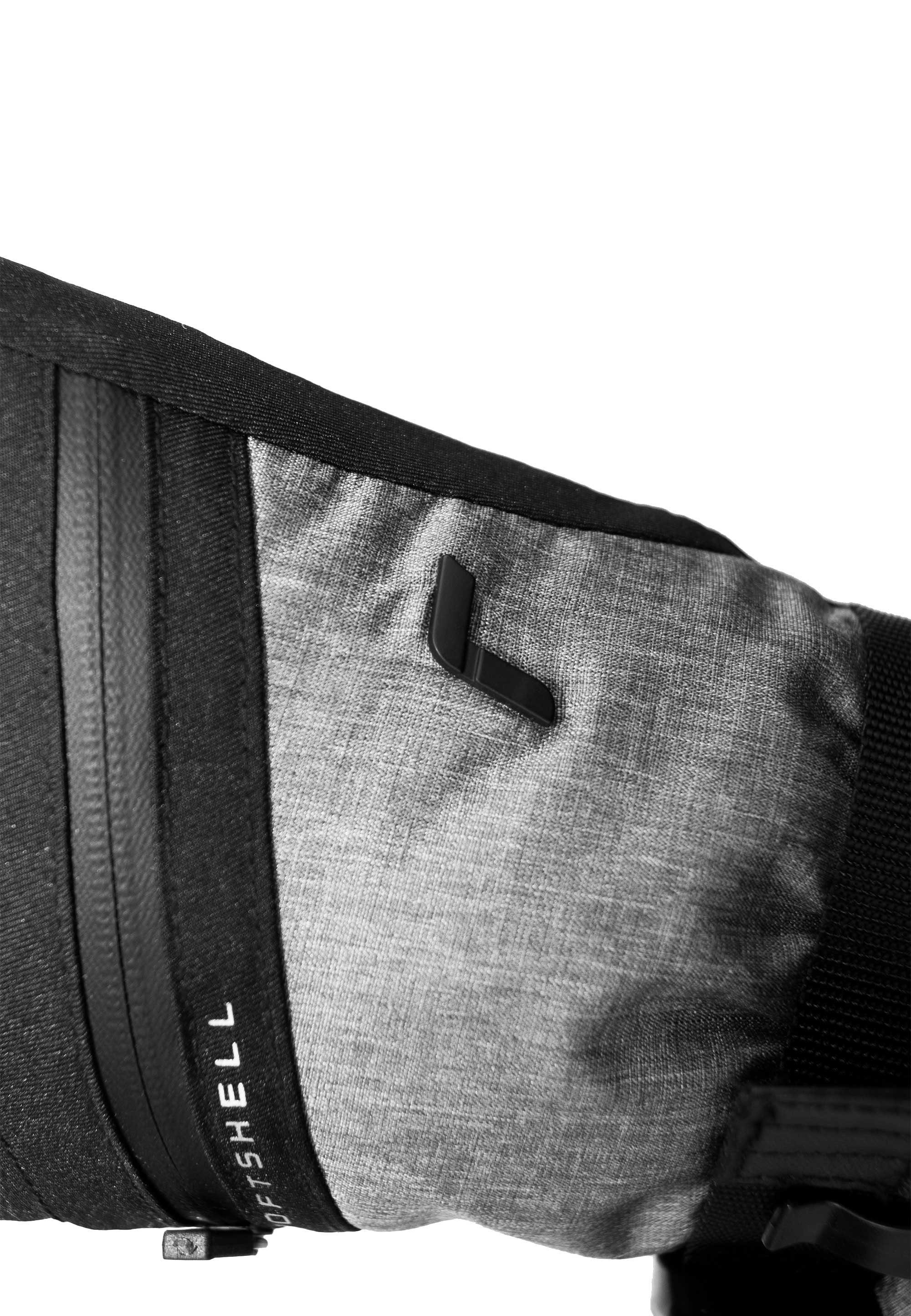 Verschluss Skihandschuhe Reusch verstellbarem mit schwarz-grau XT R-TEX® Demi