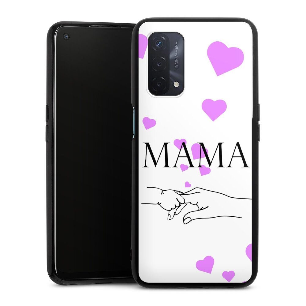 DeinDesign Handyhülle Muttertag Mama Familie Muttertag-Mama und kinder, Oppo A74 5G Silikon Hülle Bumper Case Handy Schutzhülle