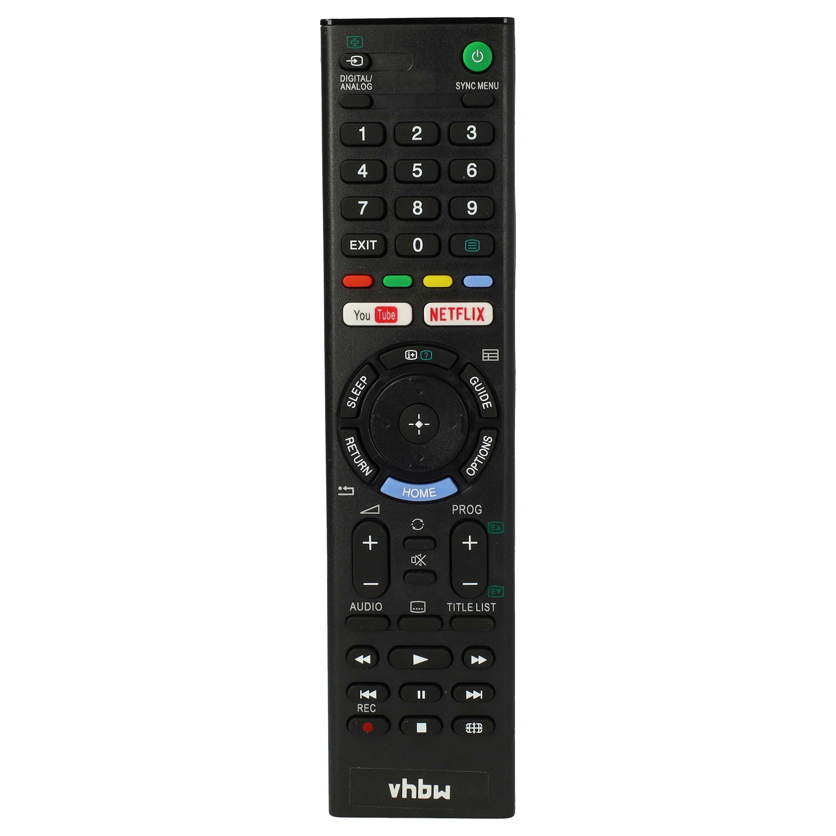 vhbw passend für Sony Bravia KD-65X7000E, KD65X7000F, KD-65X7000F, Fernbedienung