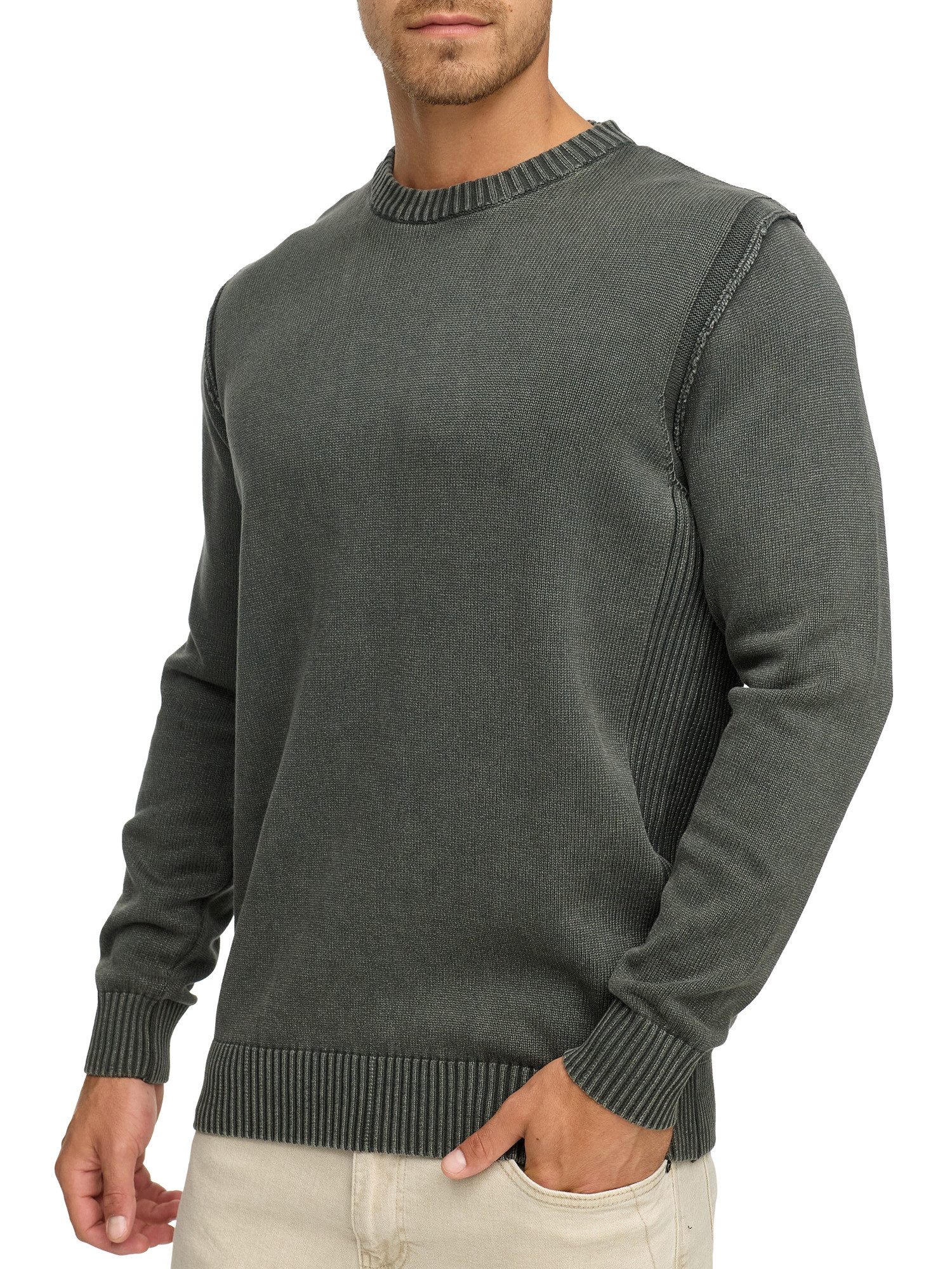 Indicode Rundhalspullover INNiels O-neck günstig online kaufen