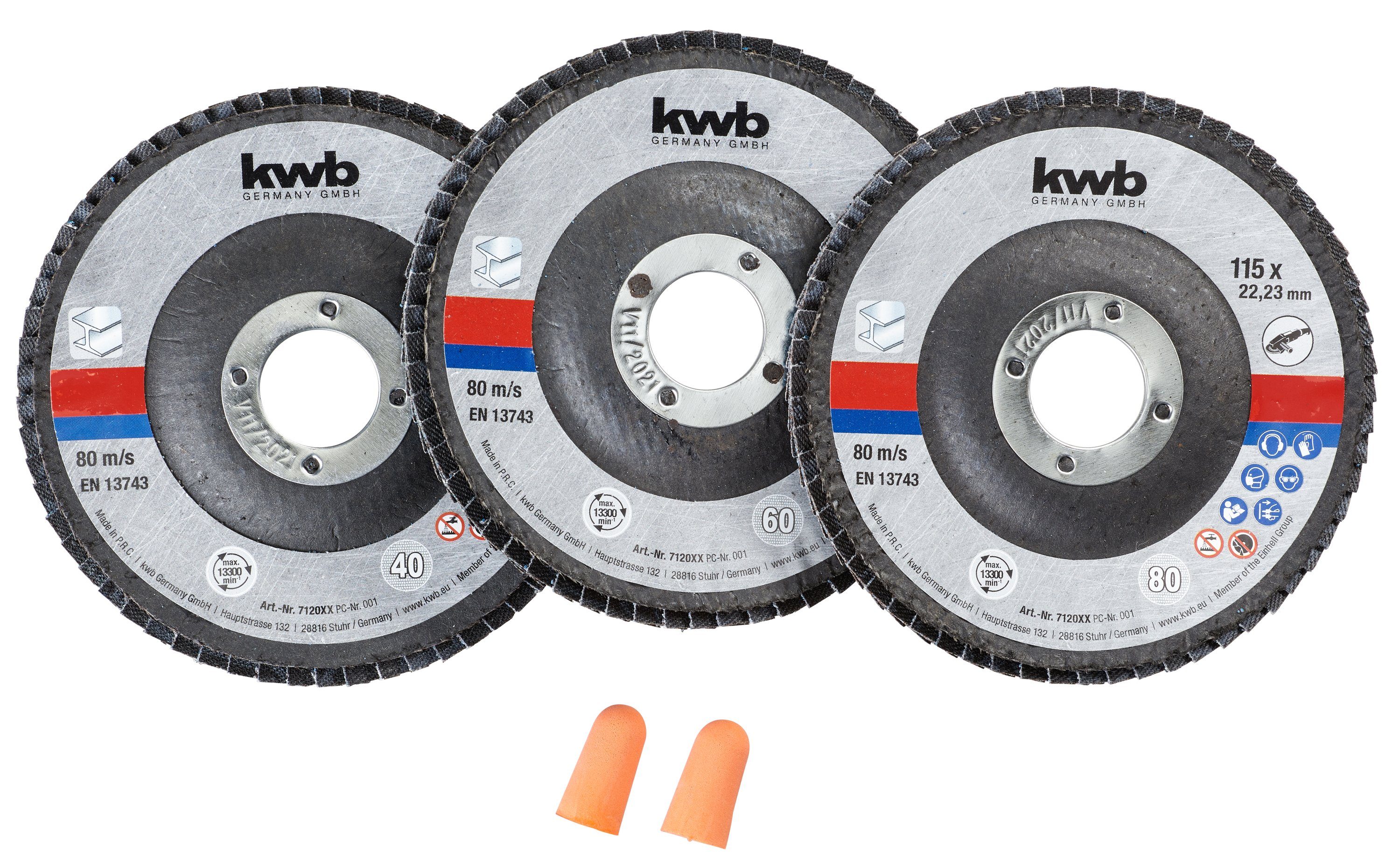 kwb Schleifscheibe, (3 St)