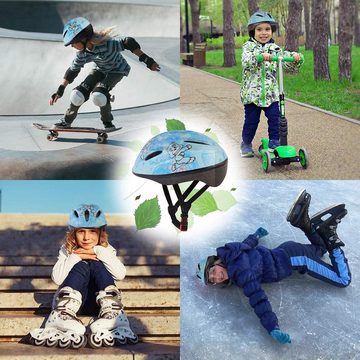 Daskoo Kinderhelm Skatehelm für Kinder und Erwachsene - Verstellbarer, Skaterhelm, Kinderfahrradhelm für Jungen und Mädchen