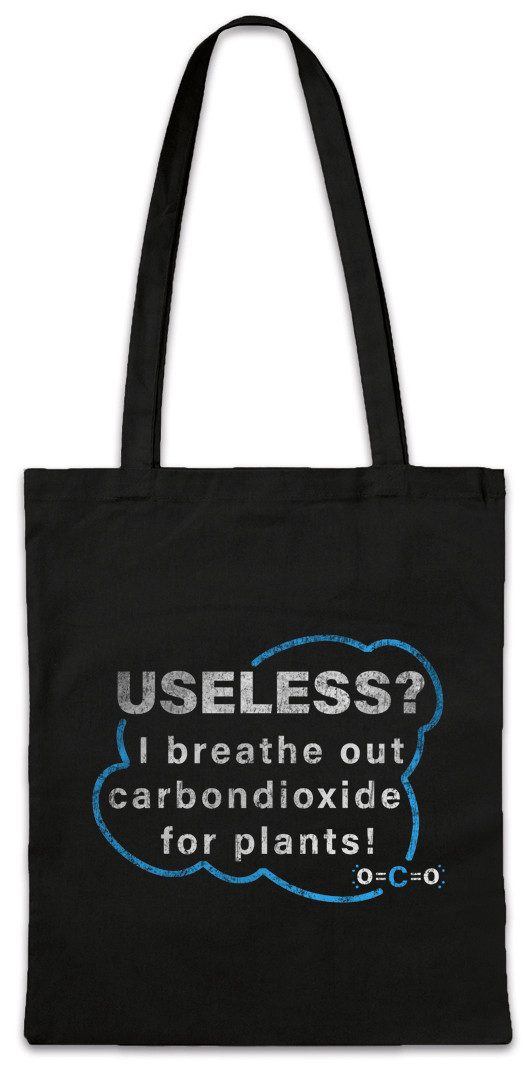 Beuteltasche Useless Carbondioxide Stofftasche Co2 Comedy Umweltschutz Vegan