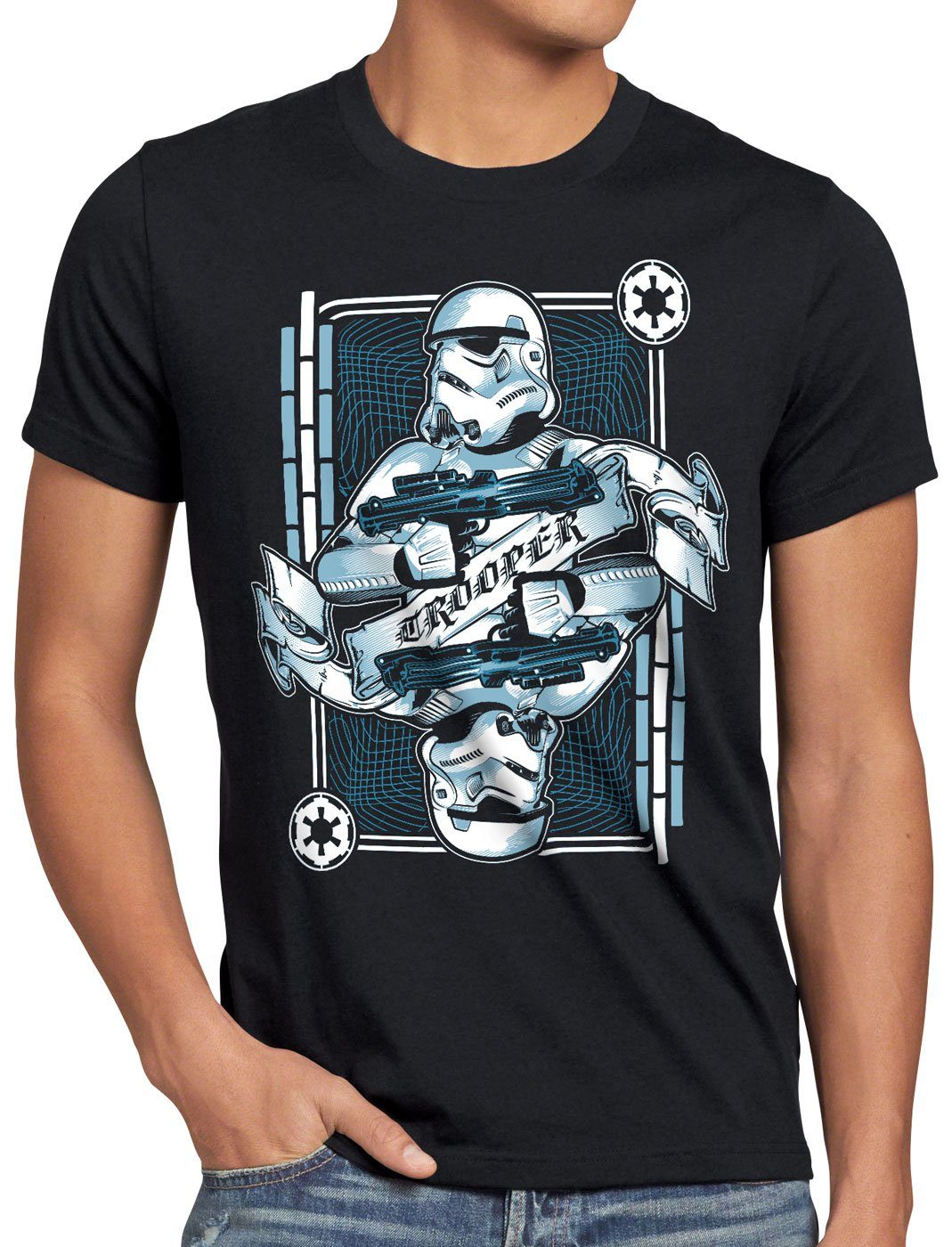 Trooper T-Shirt sturmtruppen style3 Print-Shirt Herren stormtrooper imperium