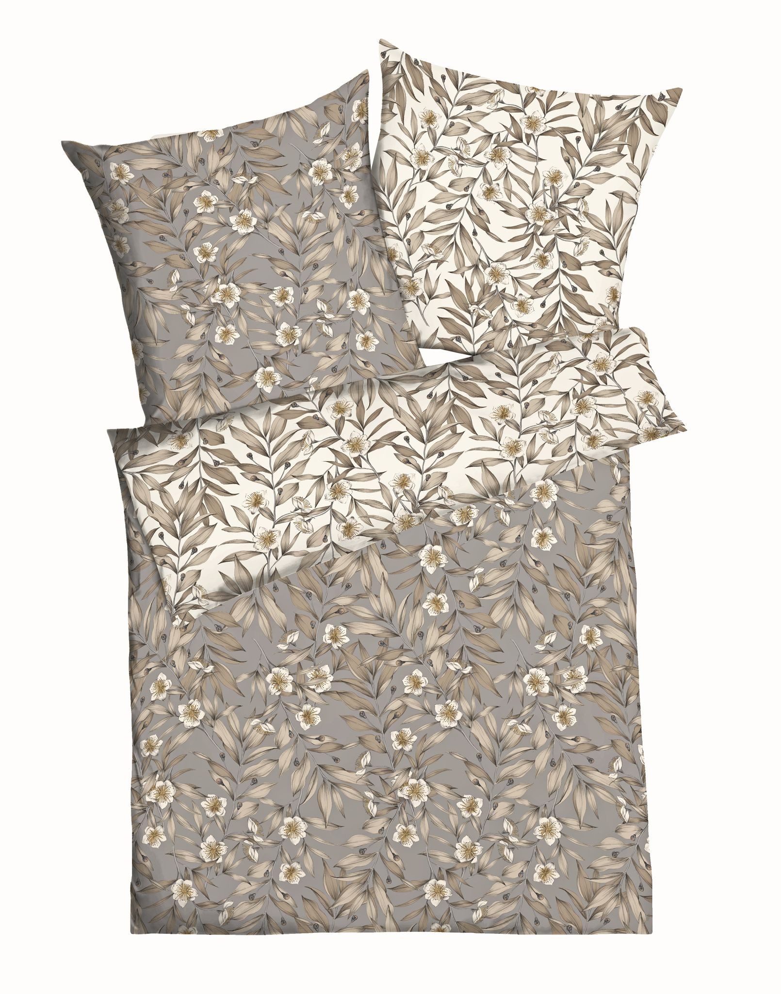 JACK Bettwäsche 135x200cm Florence Blätter Büten, günstig online kaufen