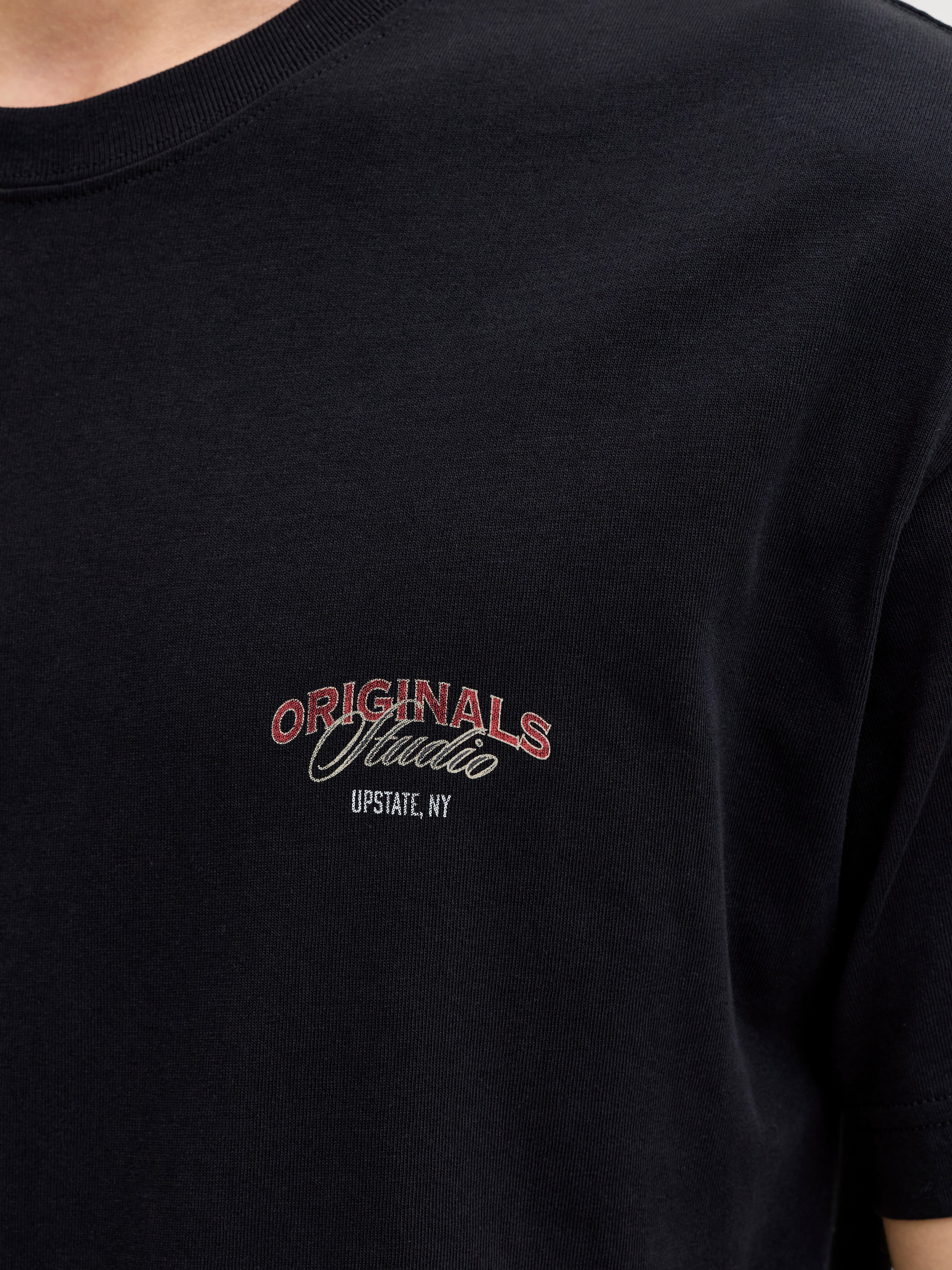 Jack & Jones T-Shirt JORUPSTATE GRAPHIC BACK TEE SS CN – Bild 3 von 5