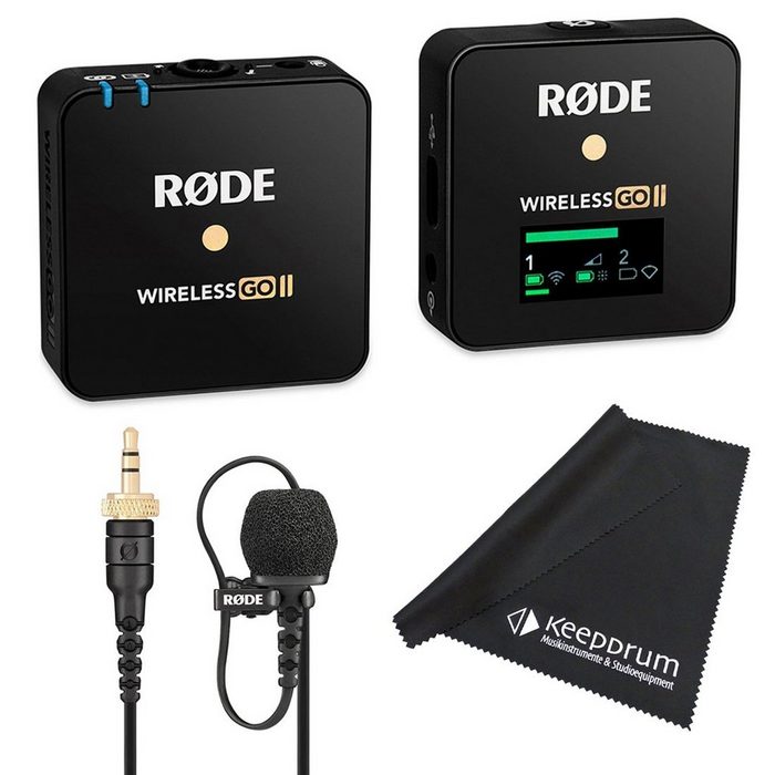 RODE Microphones Mikrofon Rode Wireless GO II Single + Lavalier II + Tuch