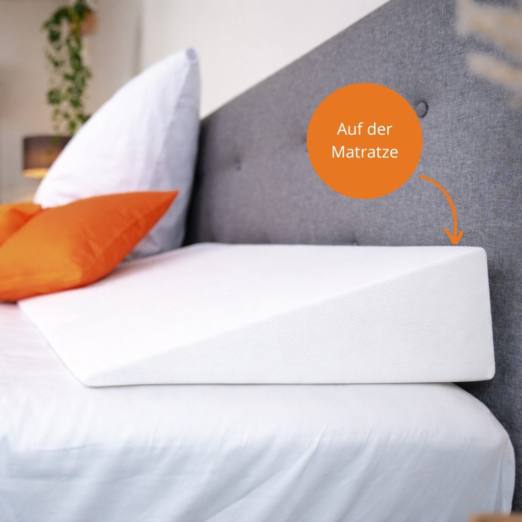 Matratzenkeil und Bücherkissen sleepling, formstabil, atmungsaktiv, druckentlastend, ohne Bezug – Bild 4 von 5