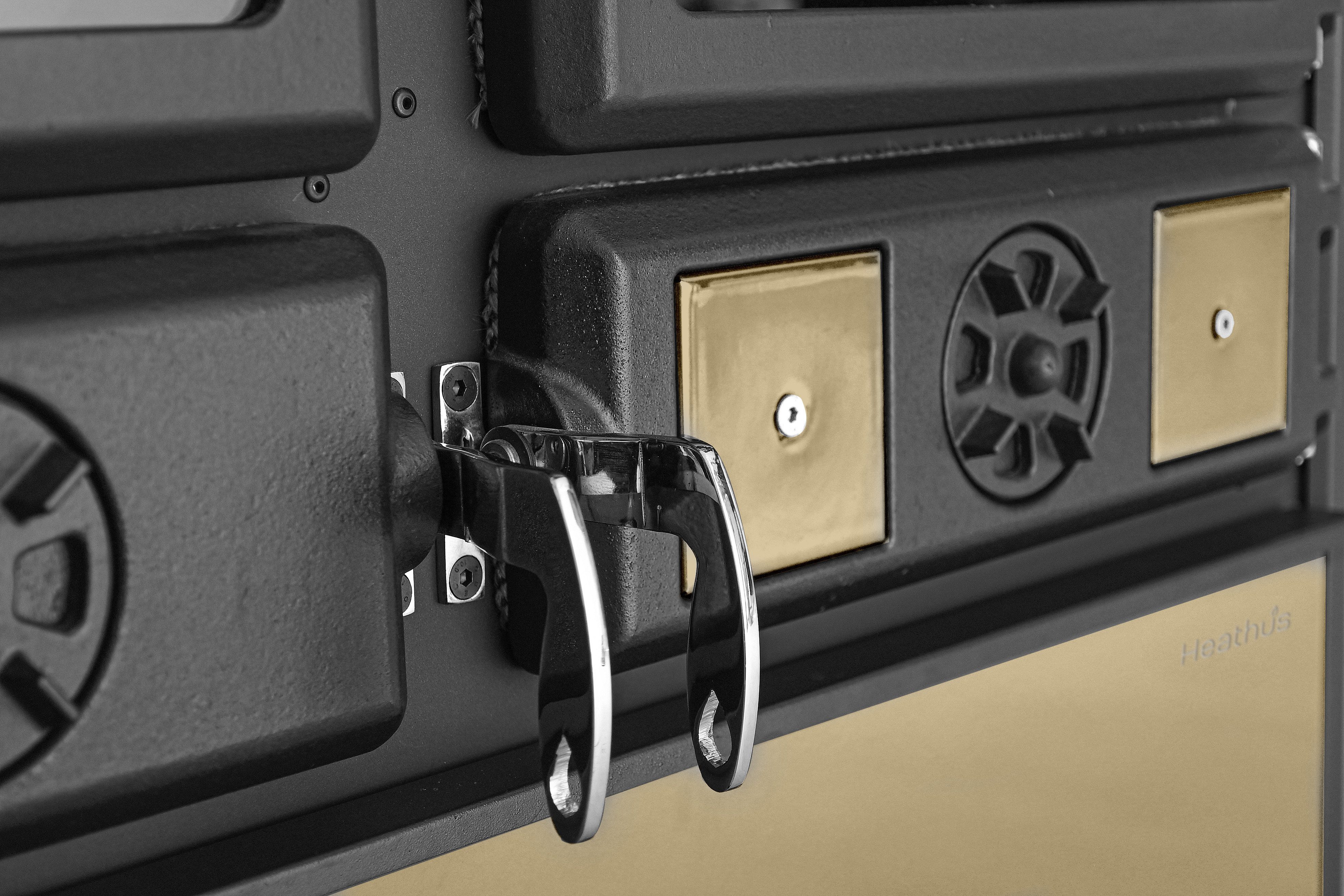 Festbrennstoffherd Heathus Küchenofen »Cook Premium« Beige, 8,8 kW, Zeitbrand, Ofenherd zum Heizen, Kochen & Backen