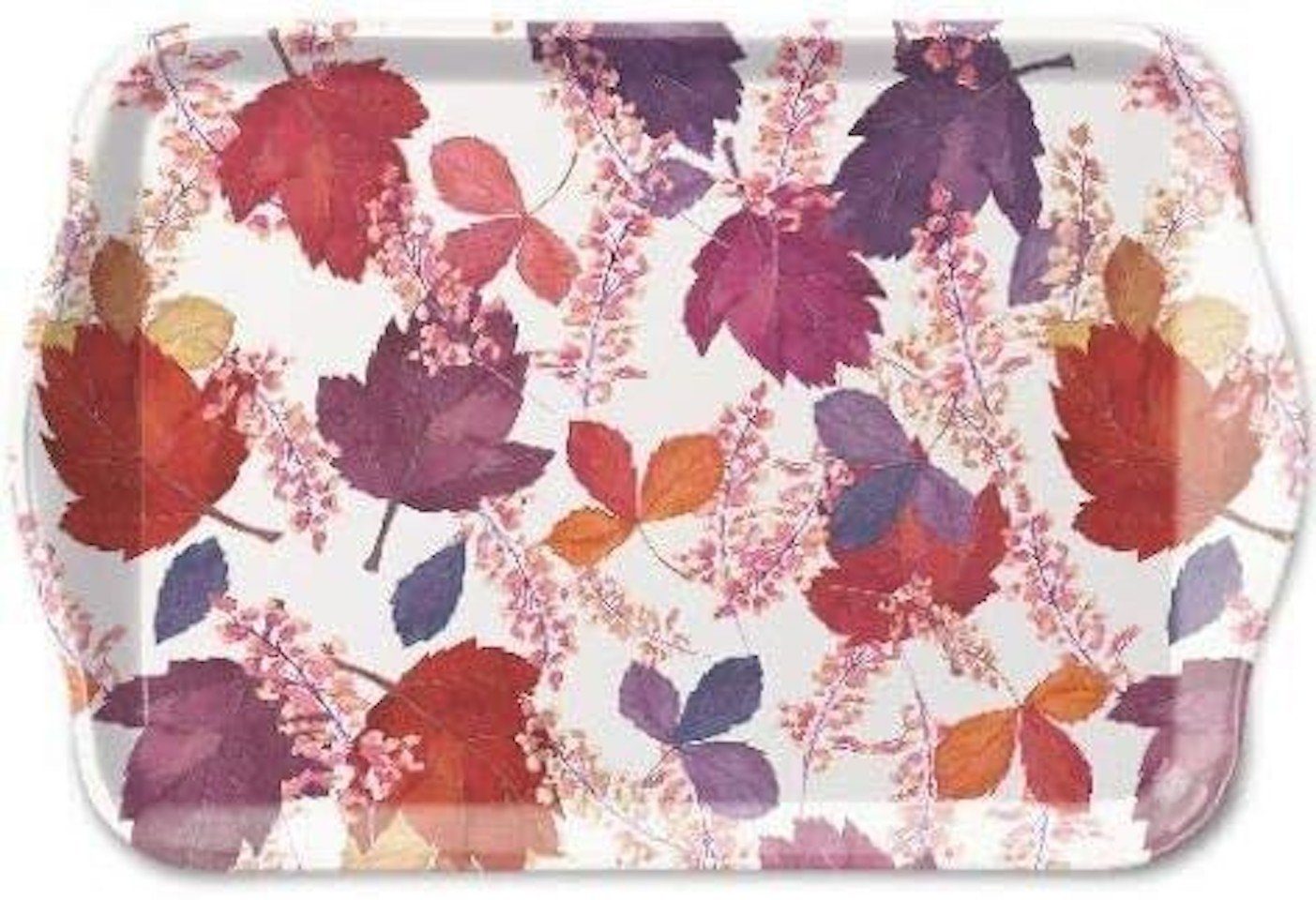Ambiente Luxury Paper Products Servierplatte Herbst Kollektion, Frühstück, Brett, Sommer, bunte Blätter, Tablett, Tischdeko, Geburtstag, Muttertag, ideal als Geschenk