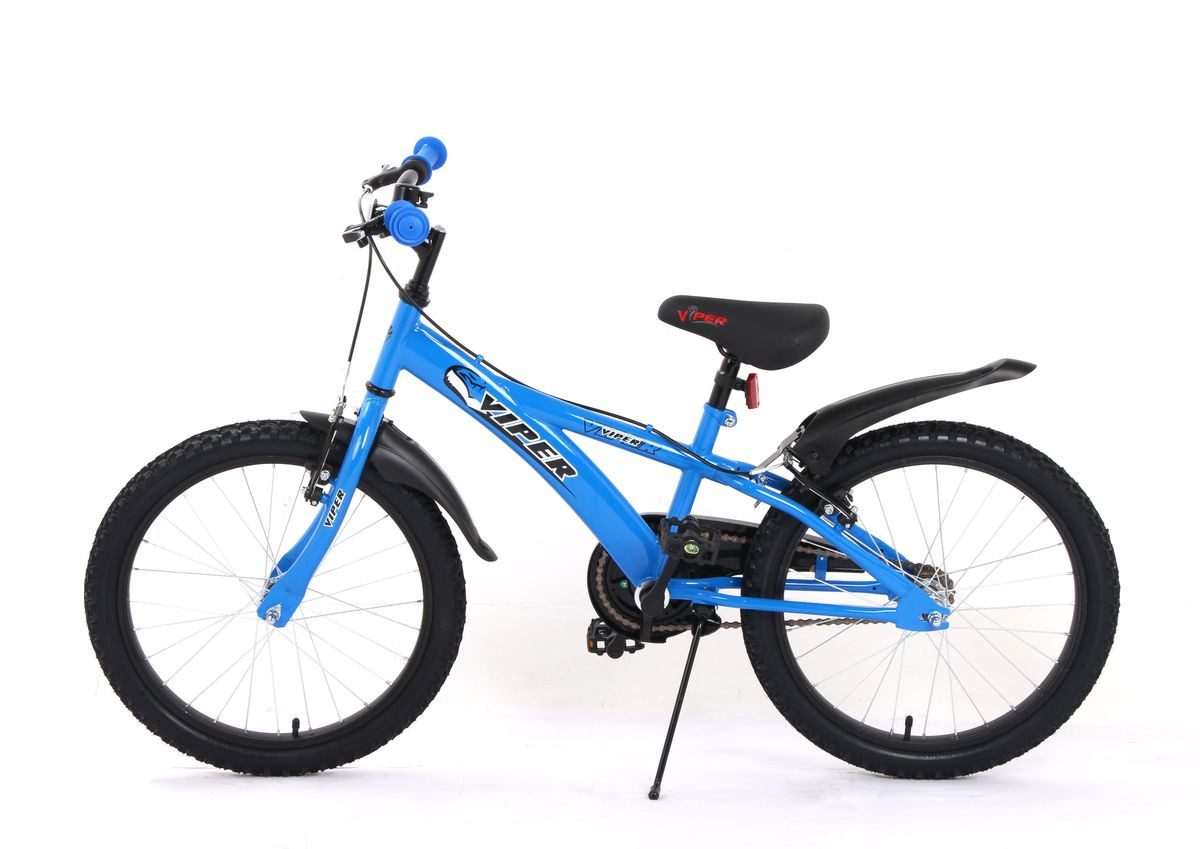 T&Y Trade Kinderfahrrad 20 Zoll Kinder Jungen BMX Fahrrad Kinderfahrrad Rad Bike VIPER BLAU, 1 Gang, Seitenständer, Schutzbleche