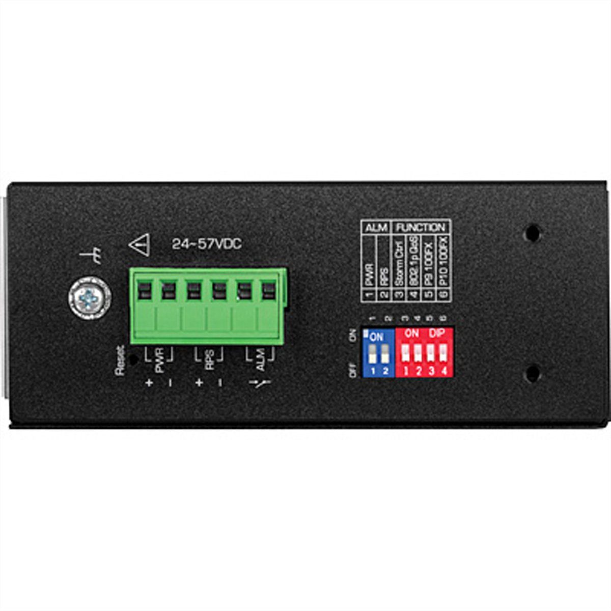 Trendnet TI-PG102i 10-Port Managed DIN-Rail PoE+ Industrial Netzwerk-Switch Switch Gigabit