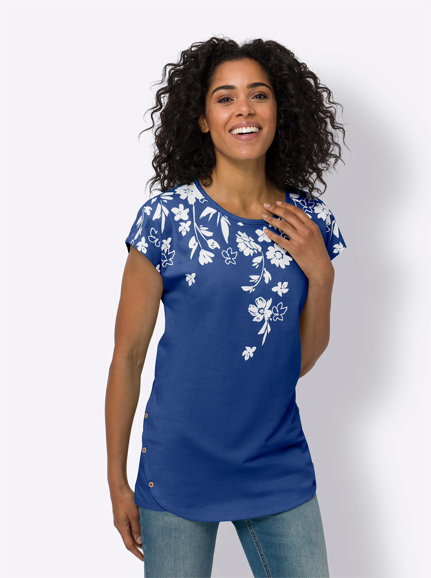 Sieh an! T-Shirt Longshirt Extra kurz