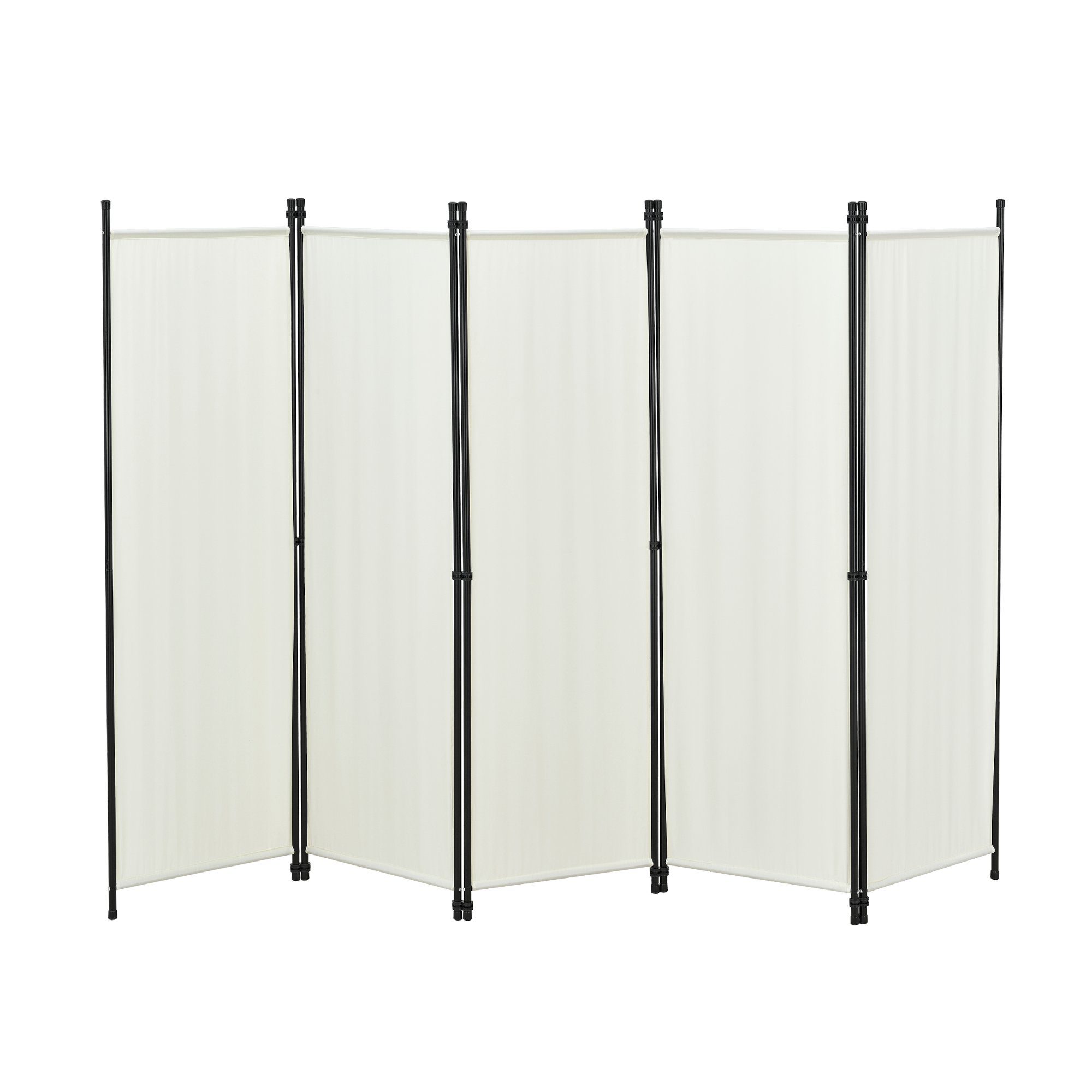 en.casa Paravent, »Huesca« Spanische Wand 5-teilig Sichtschutz 250x171cm We günstig online kaufen