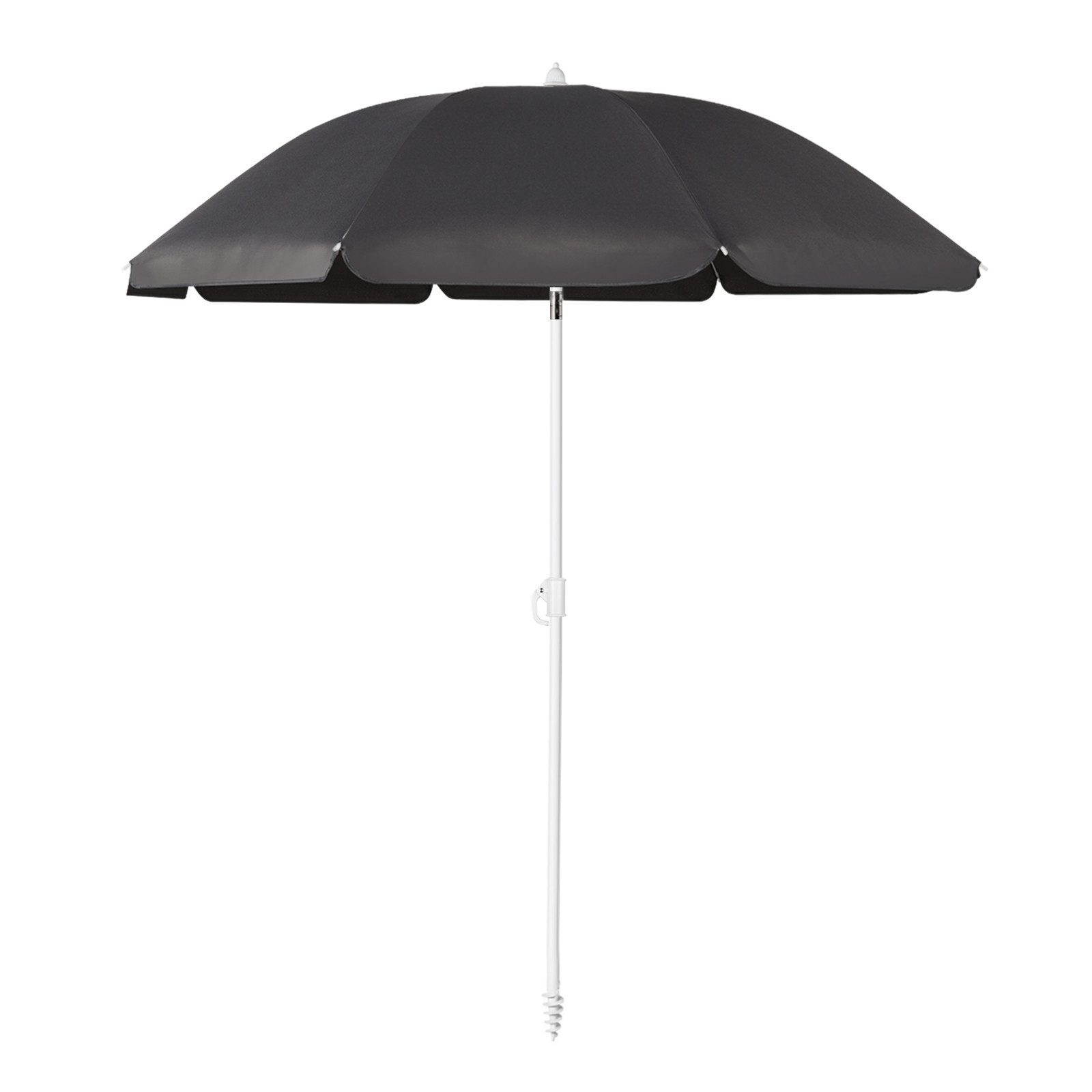SUNULA Sonnenschirm 160 cm Balkonschirm Strandschirm knickbar mit Bodenhülse & Schutzhülle, Höhenverstellbar und Neigbar, UV-Schutz 50+