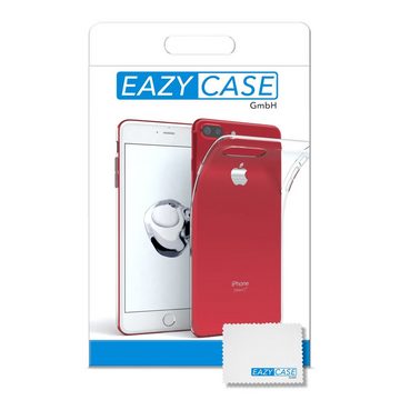 EAZY CASE Handyhülle Slimcover Clear für Apple iPhone 8 Plus /iPhone 7+ 5,5 Zoll, durchsichtige Hülle Ultra Dünn Silikon Backcover TPU Telefonhülle Klar