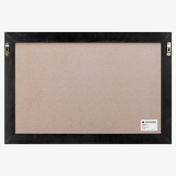 Navaris Magnettafel Magnettafel mit Holzrahmen - 60x45cm - abwischbar zum Beschriften, (1-tlg)