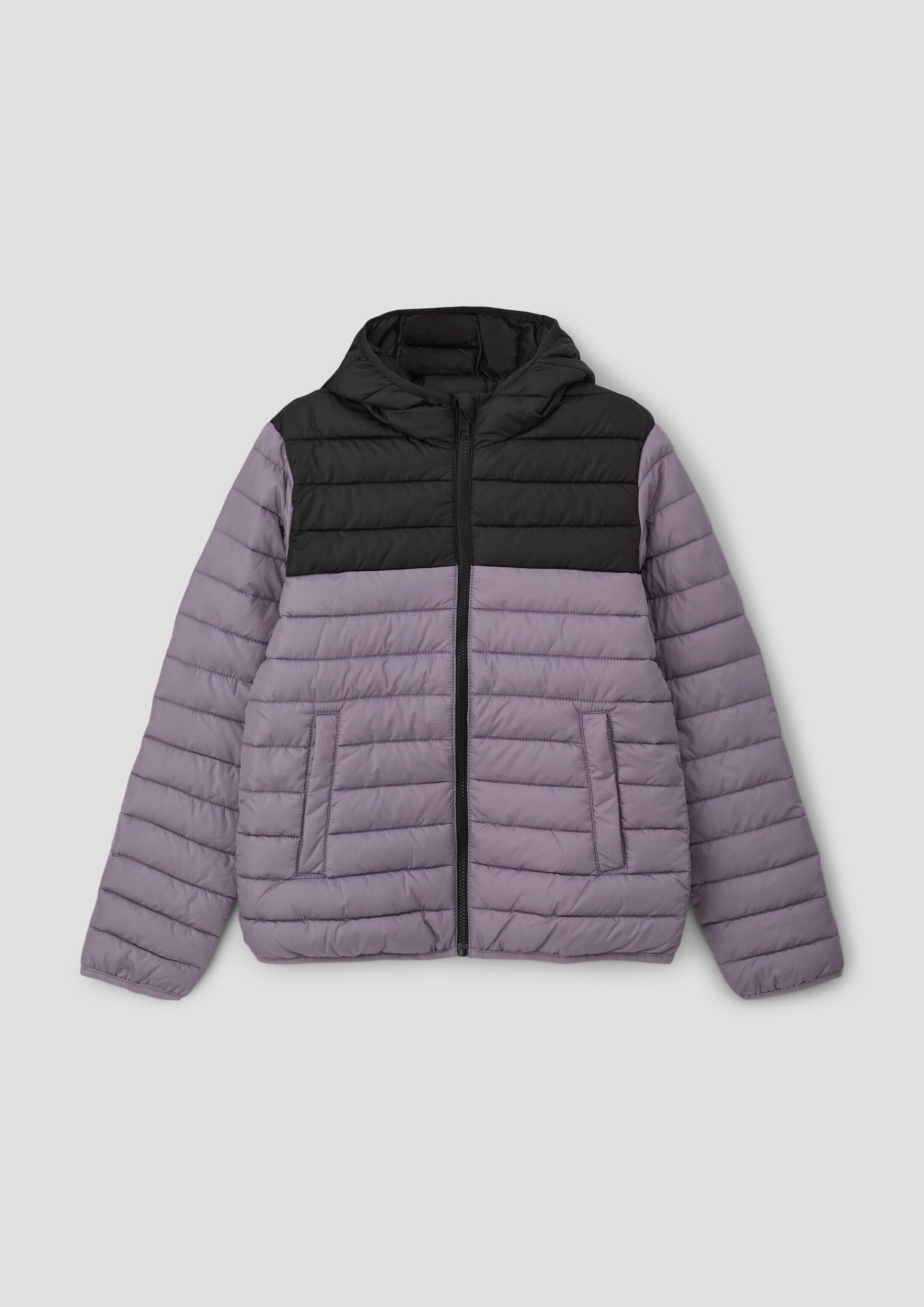 s.Oliver Winterjacke Outdoor-Jacke Steppjacke mit Kapuze
