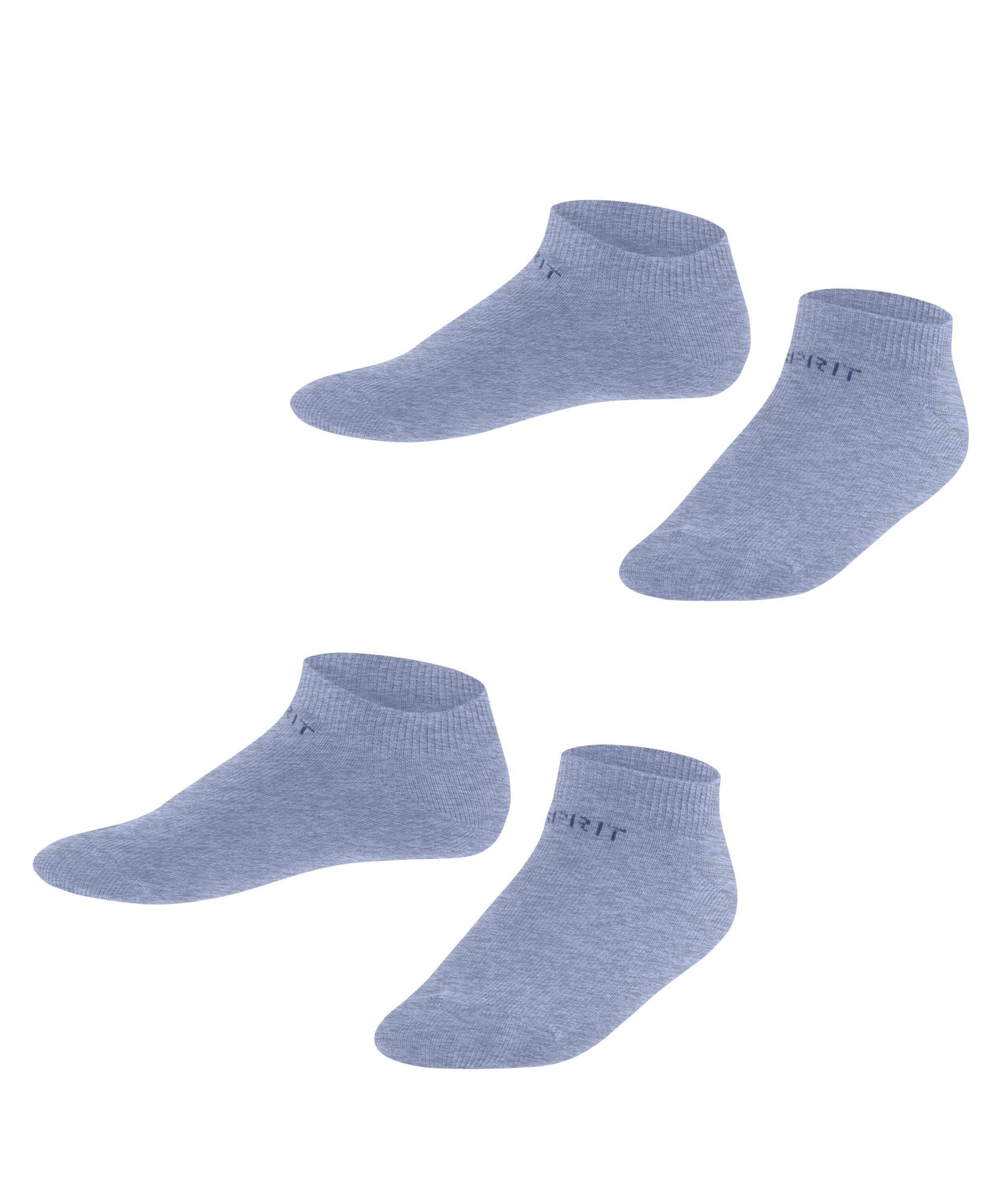Esprit Sneakersocken Foot Logo (2 Paar) verstärkt, knöchelfrei, Cotton-Mix