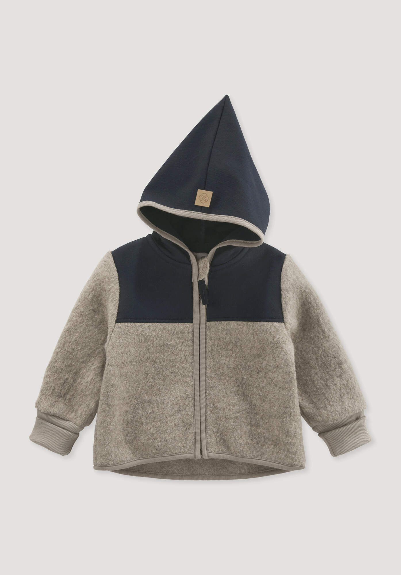 Hessnatur Walkjacke aus Bio-Merinowolle mit Softshell (1-St) aus Bio-Merinowolle mit Softshell