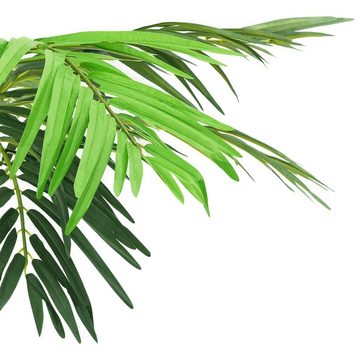 Kunstpflanze Künstliche Palme Phönix mit Topf 190 cm Grün, furnicato, Höhe 190 cm