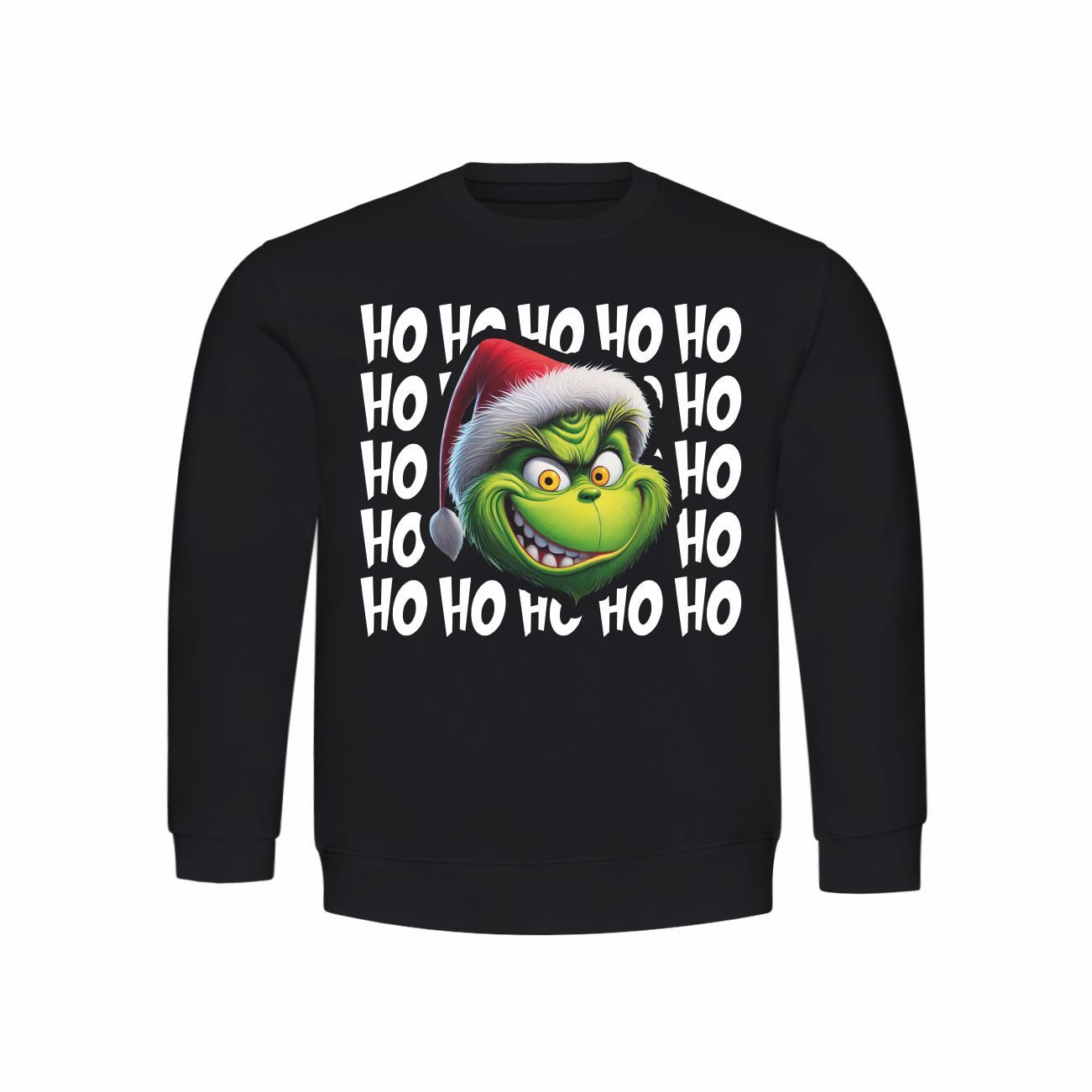 deinshirt Rundhalspullover Kinder Pullover Ho Ho Ho Grinch Mit Print Motiv