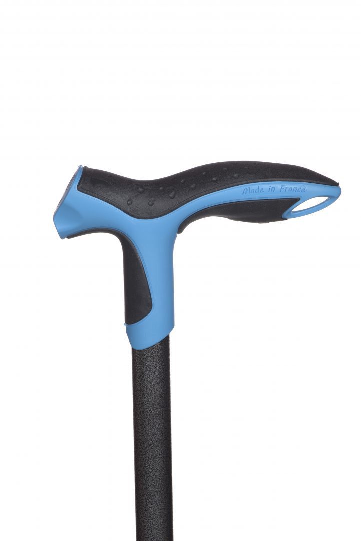 Antar Gehstock Antar Soft Step Gehstock BLAU Gehhilfe Spazierstock Wanderstock verste, Soft-Griff