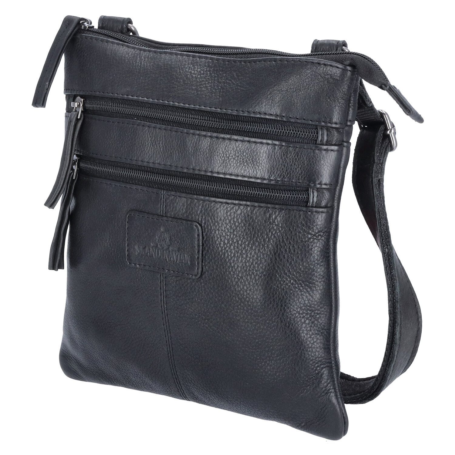 The Skandinavian Brand Umhängetasche The Skandinavian Brand Damen Ledertasche Black (1-tlg)