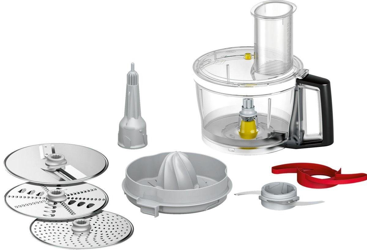 BOSCH Mixaufsatz Lifestyle Set VeggieLove Plus MUZ9VLP1, Zubehör für alle Bosch Küchenmaschinen OptiMUM MUM9…, mit Multimixer inkl. 3 Scheiben