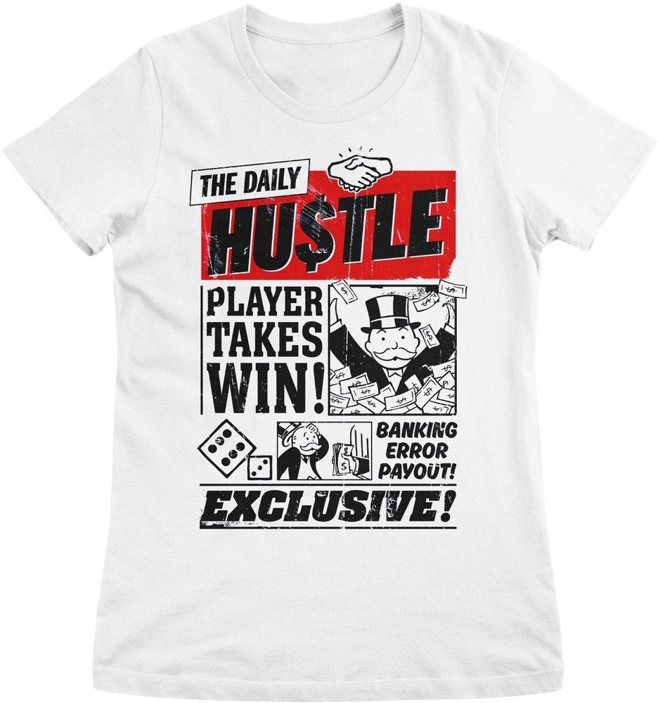 Monopoly T-Shirt Monopoly The Daily Hustle Girly Tee