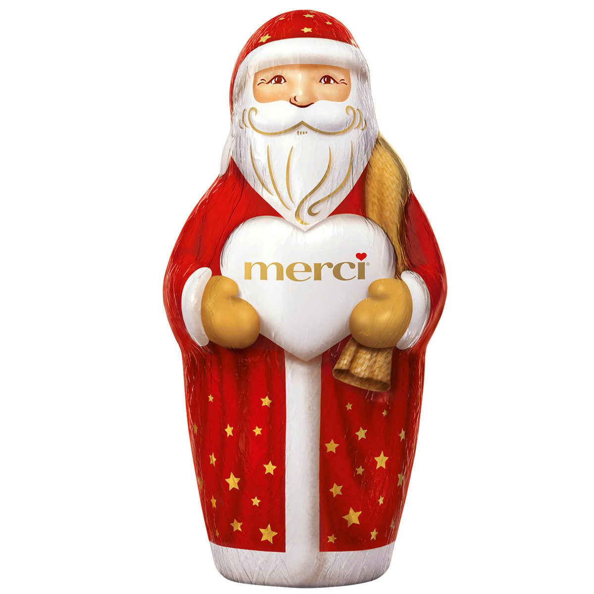 Merci Schokolade, Merci Weihnachtsmann aus zartschmelzende Edle Vollmilchschokolade 60g