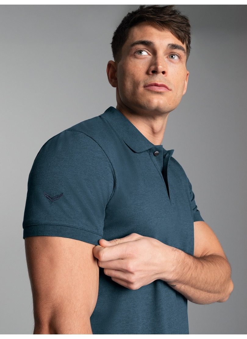 Poloshirt TRIGEMA Slim Fit Poloshirt aus DELUXE-Piqué