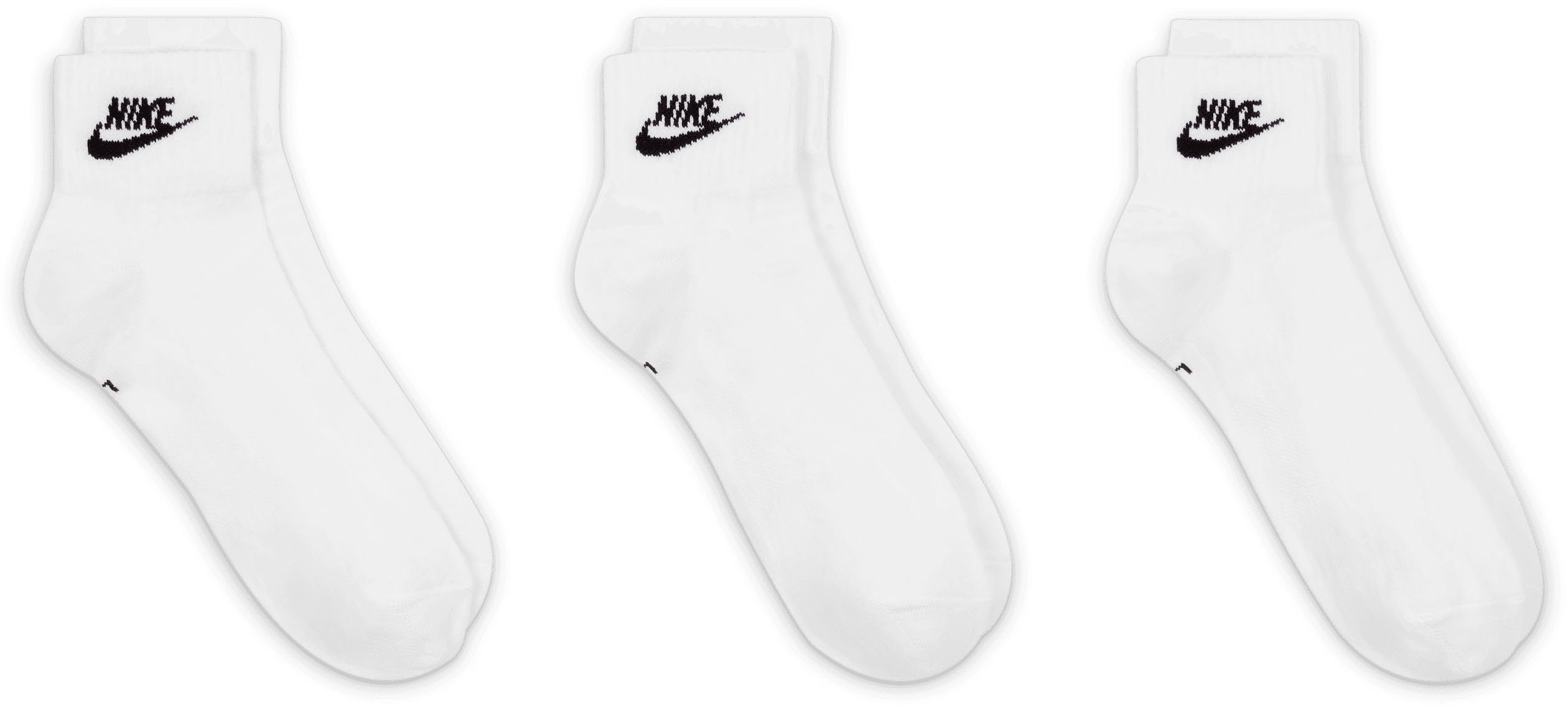 Nike Sportswear Sportsocken U NK NSW EVERYDAY ESSENTIAL AN (Set, 3-Paar) für vielseitige Aktivitäten, 3er-Pack, sportlicher Stil