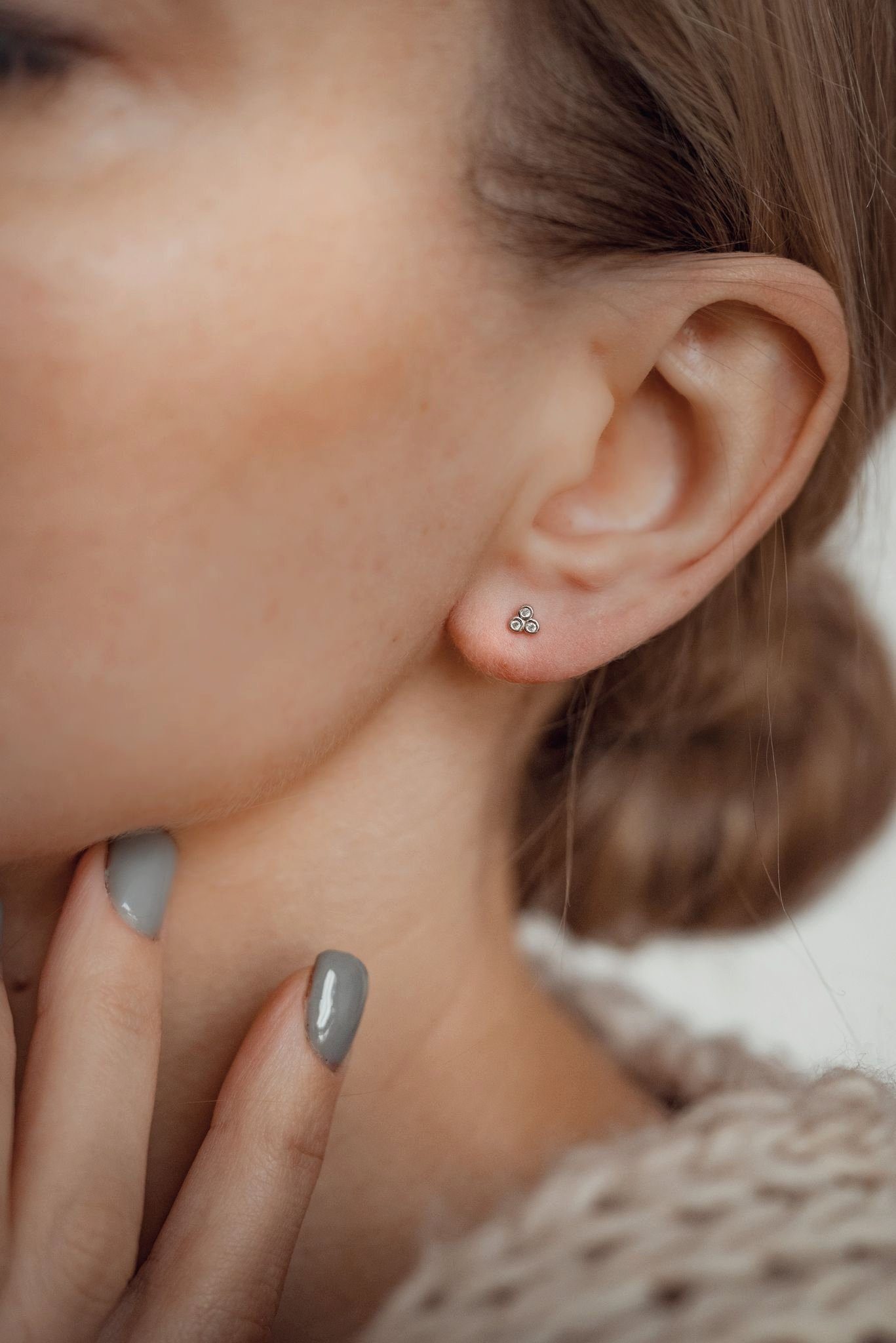 Hey Happiness Paar Ohrstecker Triad klein, günstig online kaufen