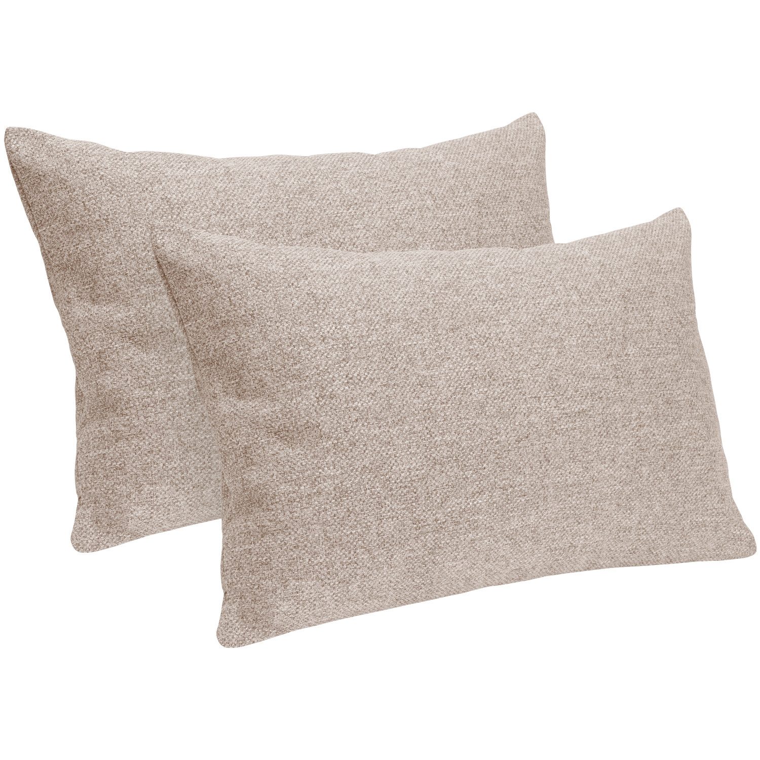 Selfitex Dekokissen 2er Set, 30x50/40x40/40x60/50x50 inkl. Füllkissen, Farben zur Auswahl, robuster Polsterstoffbezug mit weichen Füllkissen