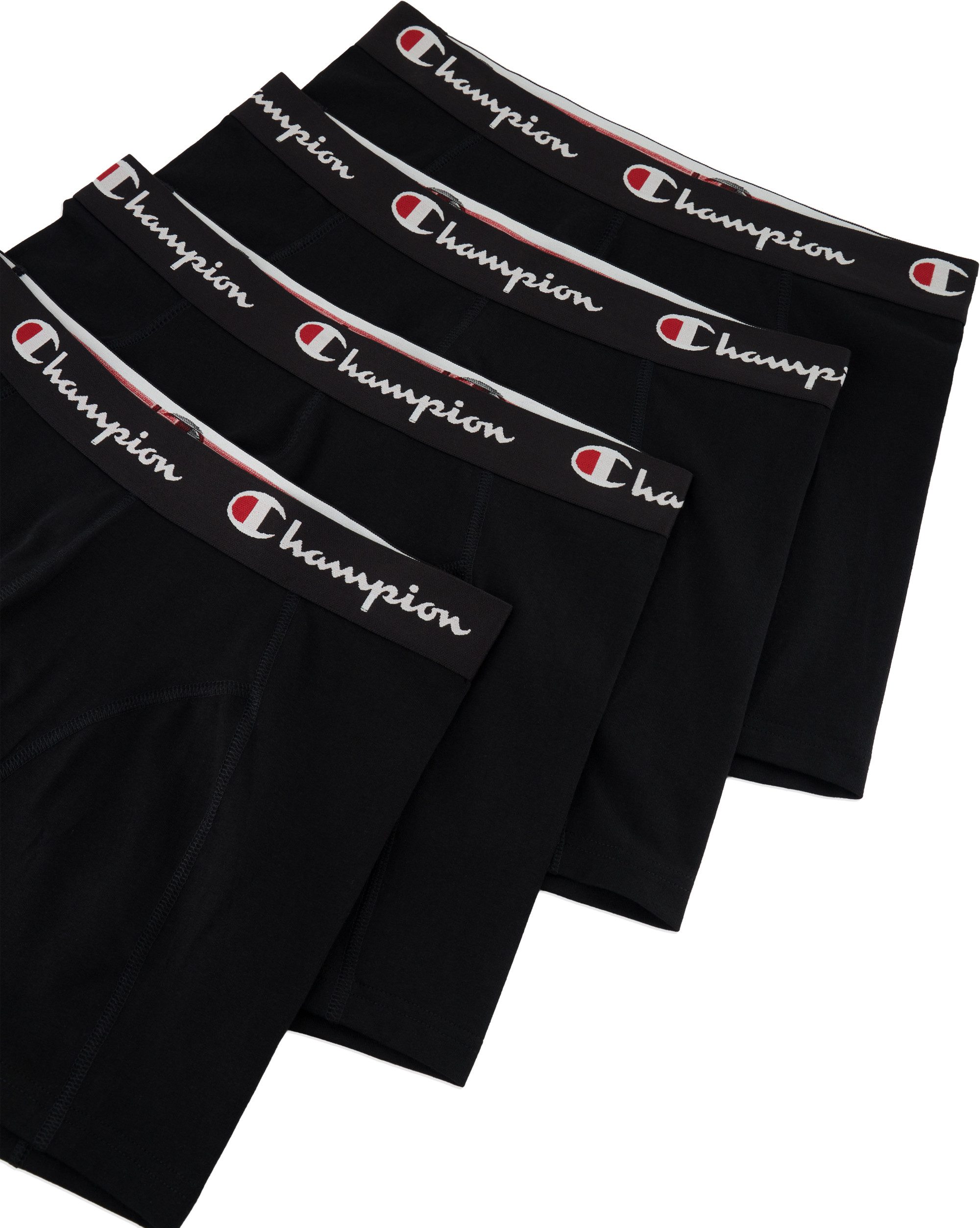 Champion Boxershorts (Packung, 4-St) sportlicher Schnitt, glatte Nähte, elastische Passform, 4er-Pack