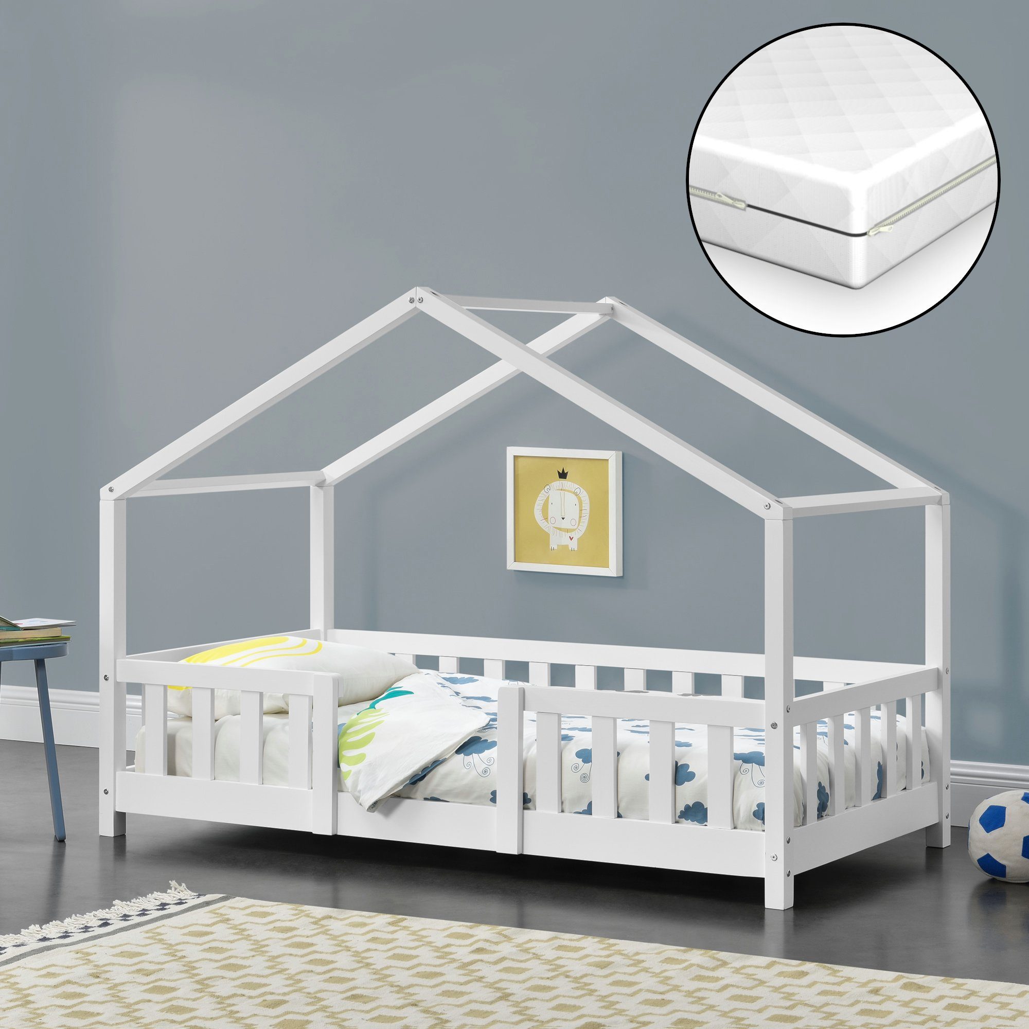en.casa Kinderbett (Bett und Matratze), »Treviolo« günstig online kaufen